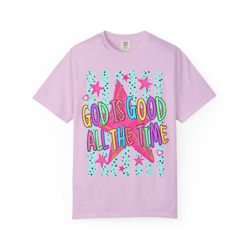 God Is Good All The Time T-Shirt — Bright Faith Graphic Tee