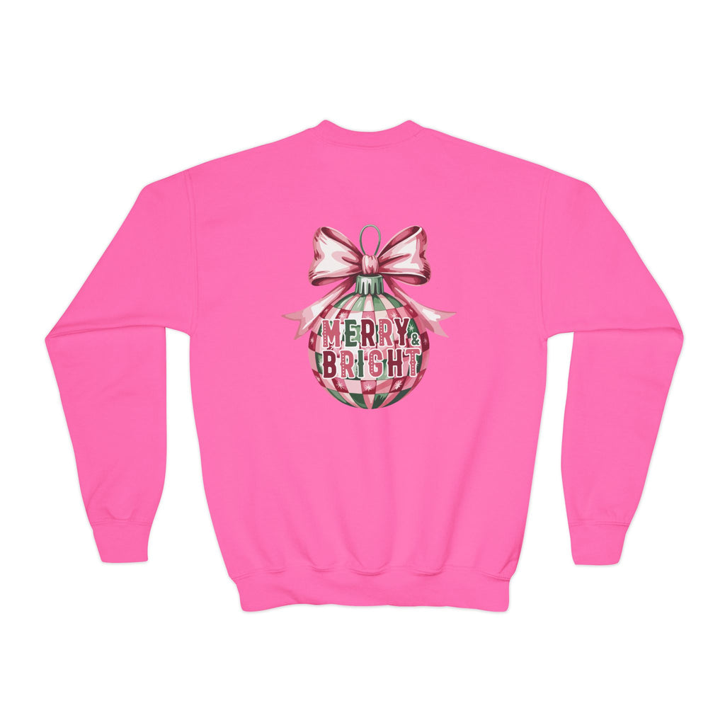 Holiday Patchwork Crewneck Sweatshirt — Merry & Bright Youth