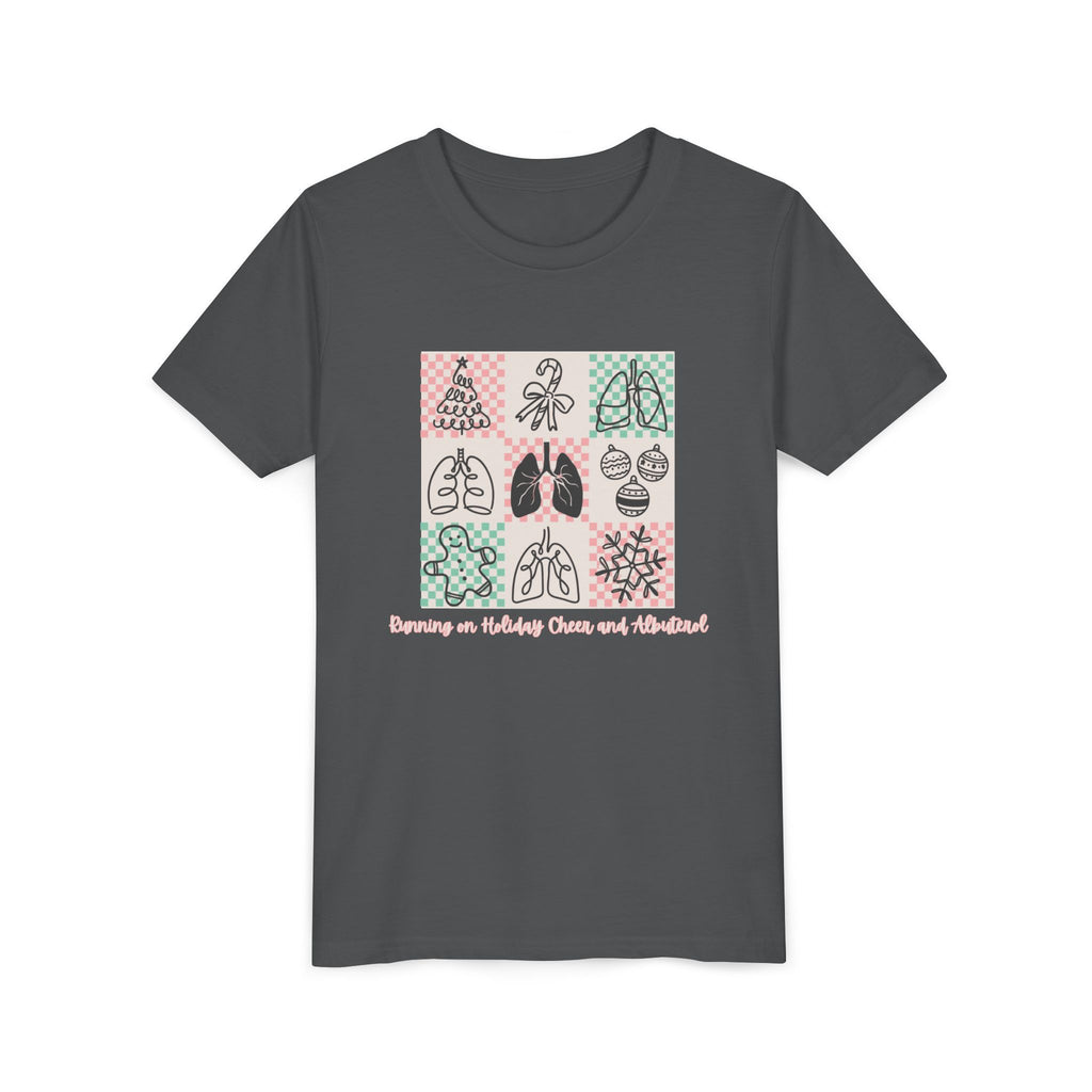 Youth Tee - Running on Holiday Cheer and Albuterol