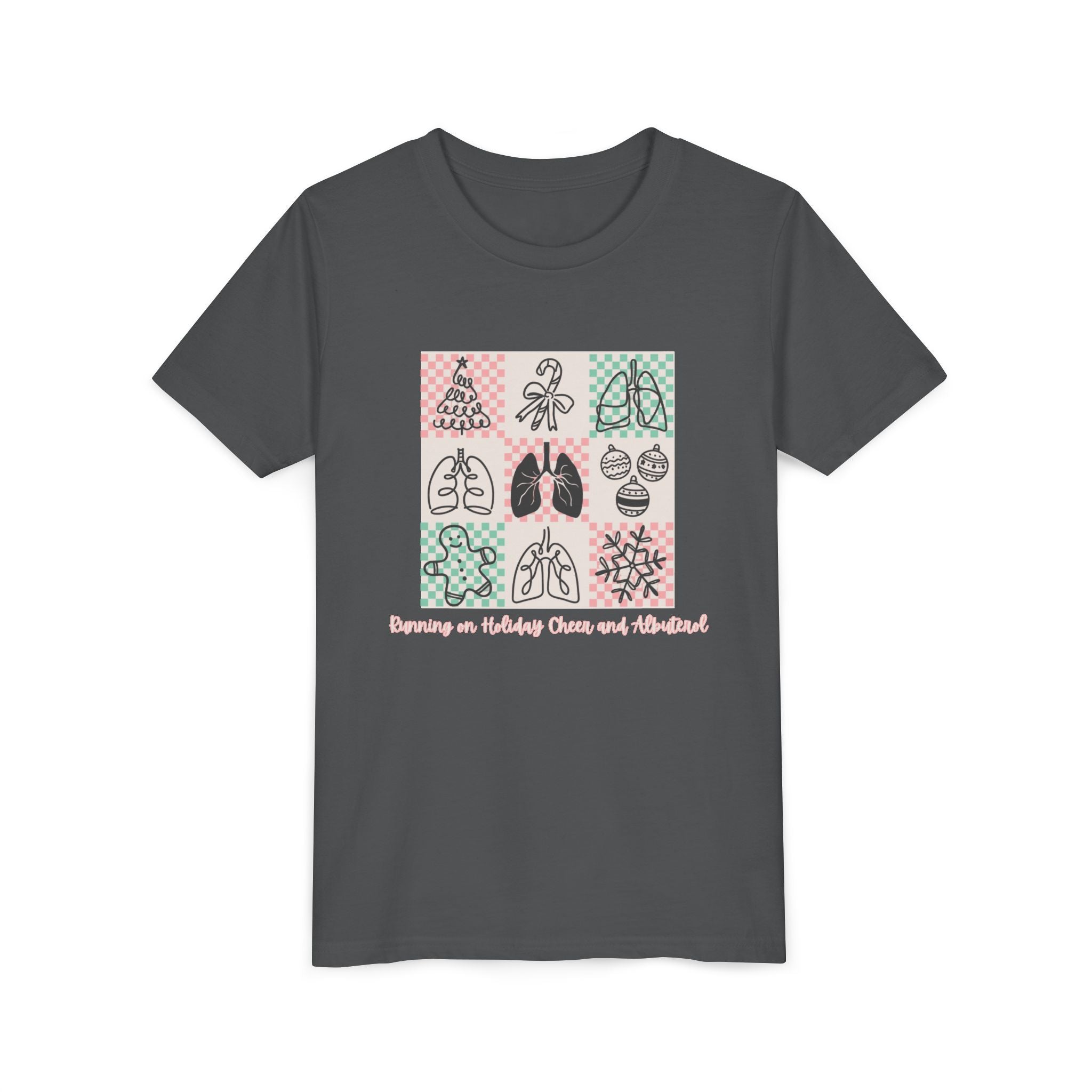 Youth Tee - Running on Holiday Cheer and Albuterol