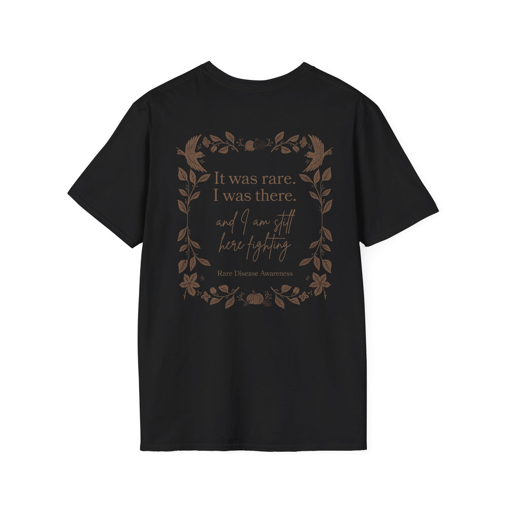 Floral Quote T‑Shirt — "It was rare, I was there" Inspirational Graphic Tee