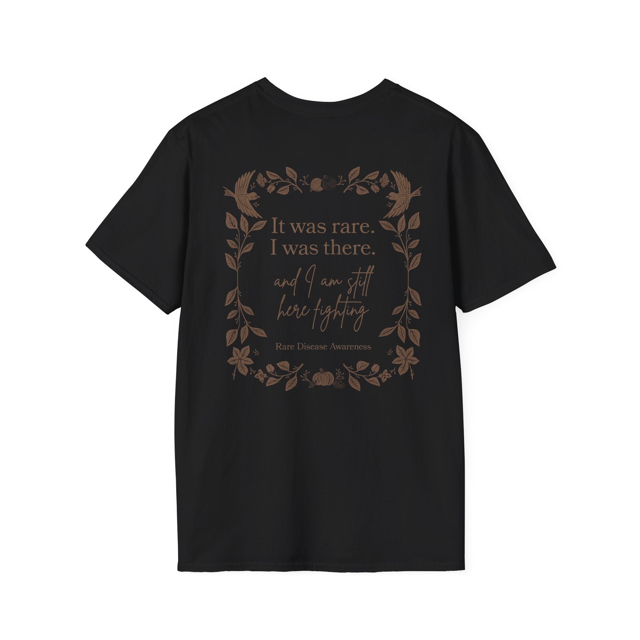 Floral Quote T‑Shirt — "It was rare, I was there" Inspirational Graphic Tee