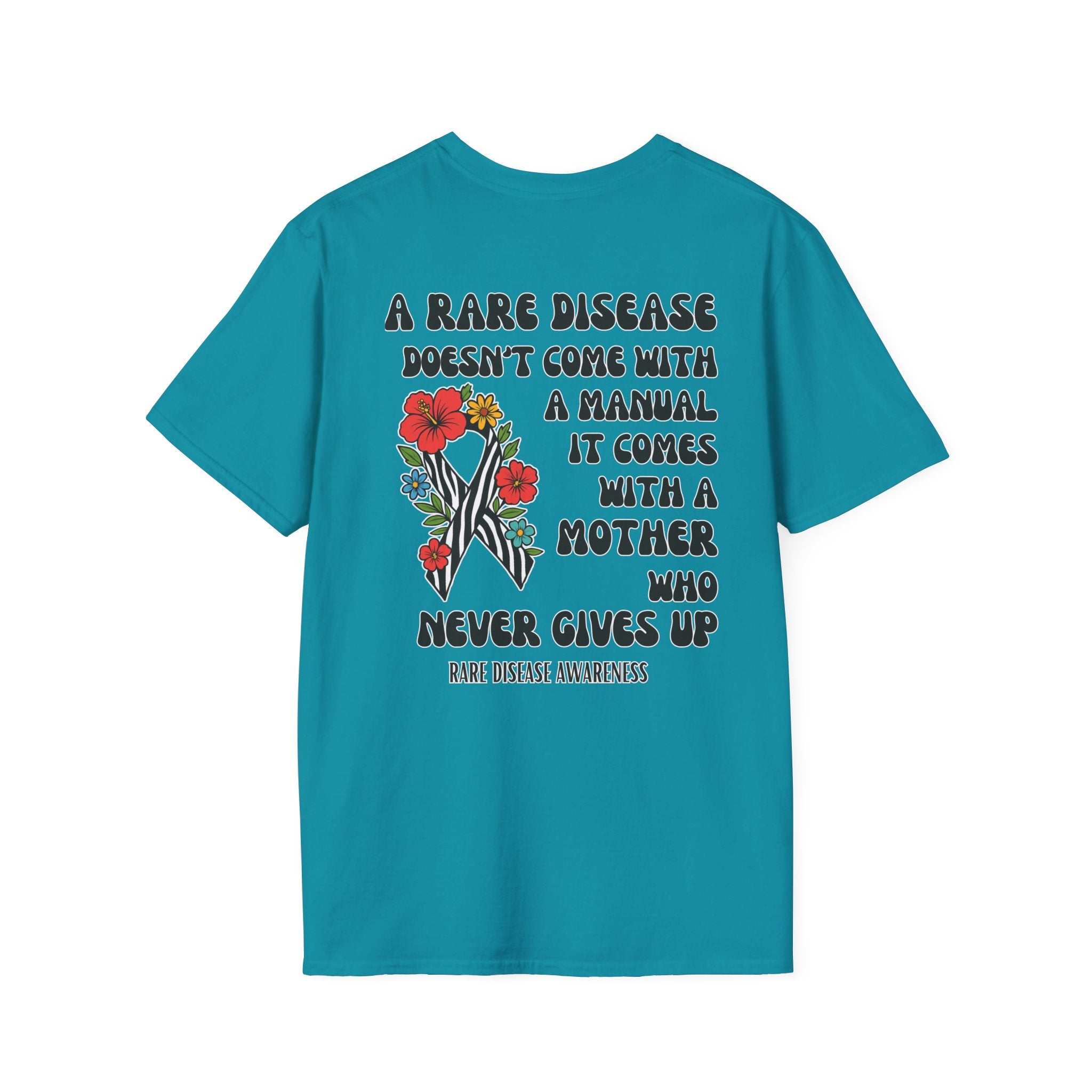Rare Disease Awareness T-Shirt — "A Rare Disease Doesn’t Come with a Manual" Mom Support Tee