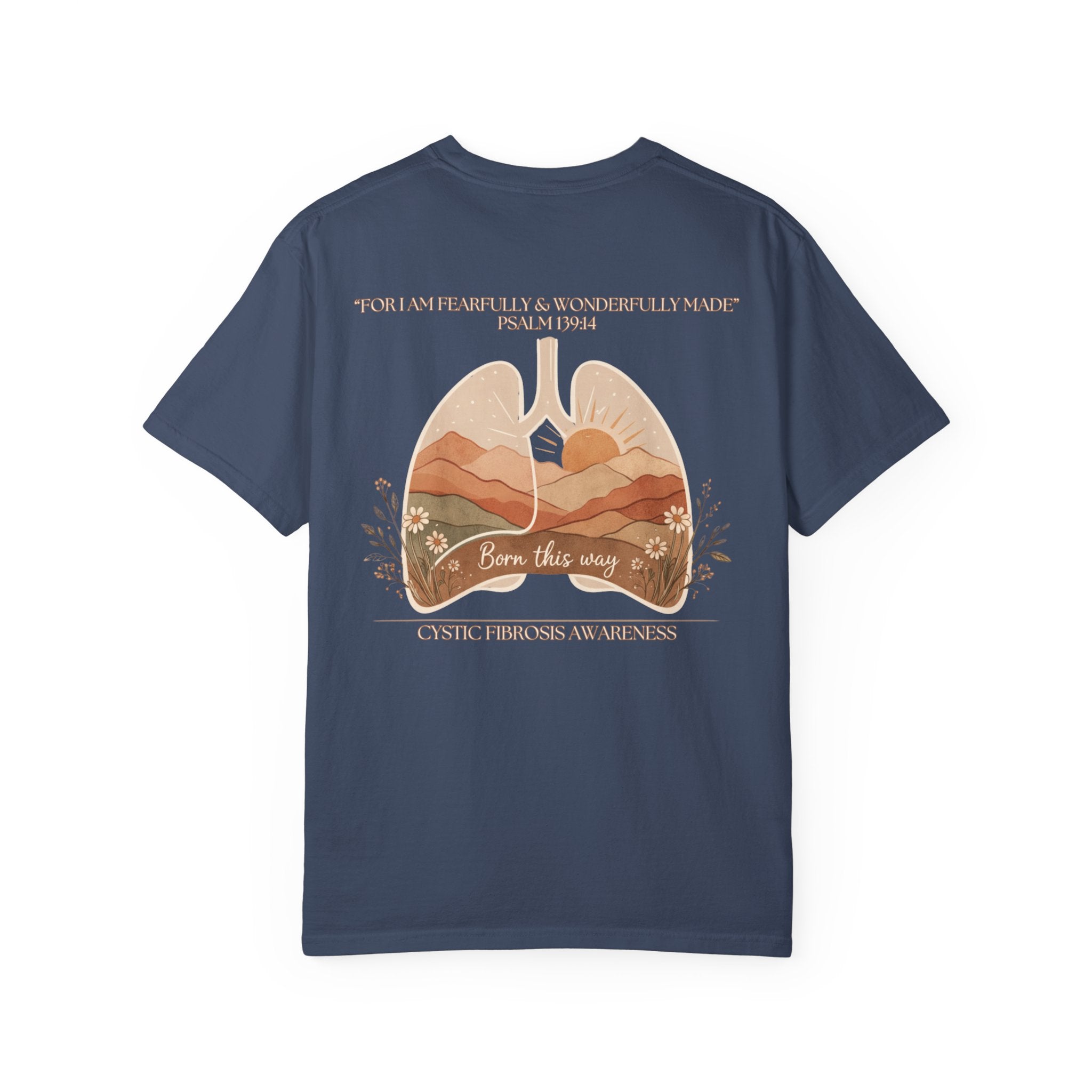 Born This Way Lungs Graphic T-Shirt — Cystic Fibrosis Awareness Tee
