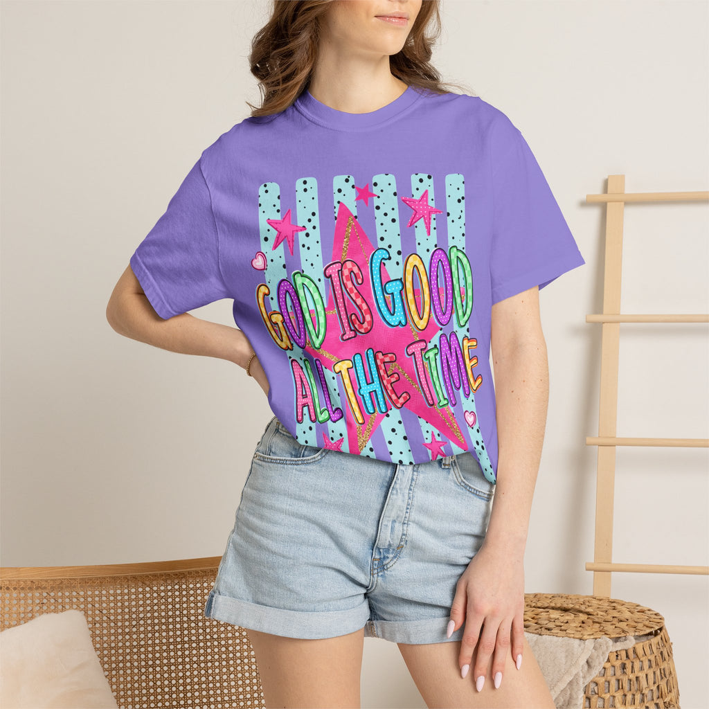 God Is Good All The Time T-Shirt — Bright Faith Graphic Tee