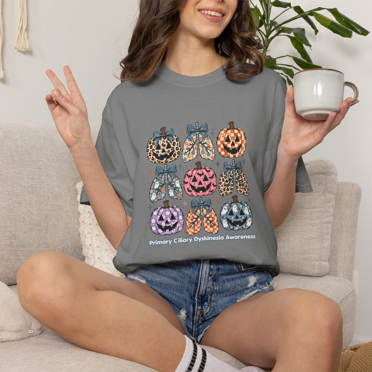 PCD Halloween Leopard Pumpkin Tee