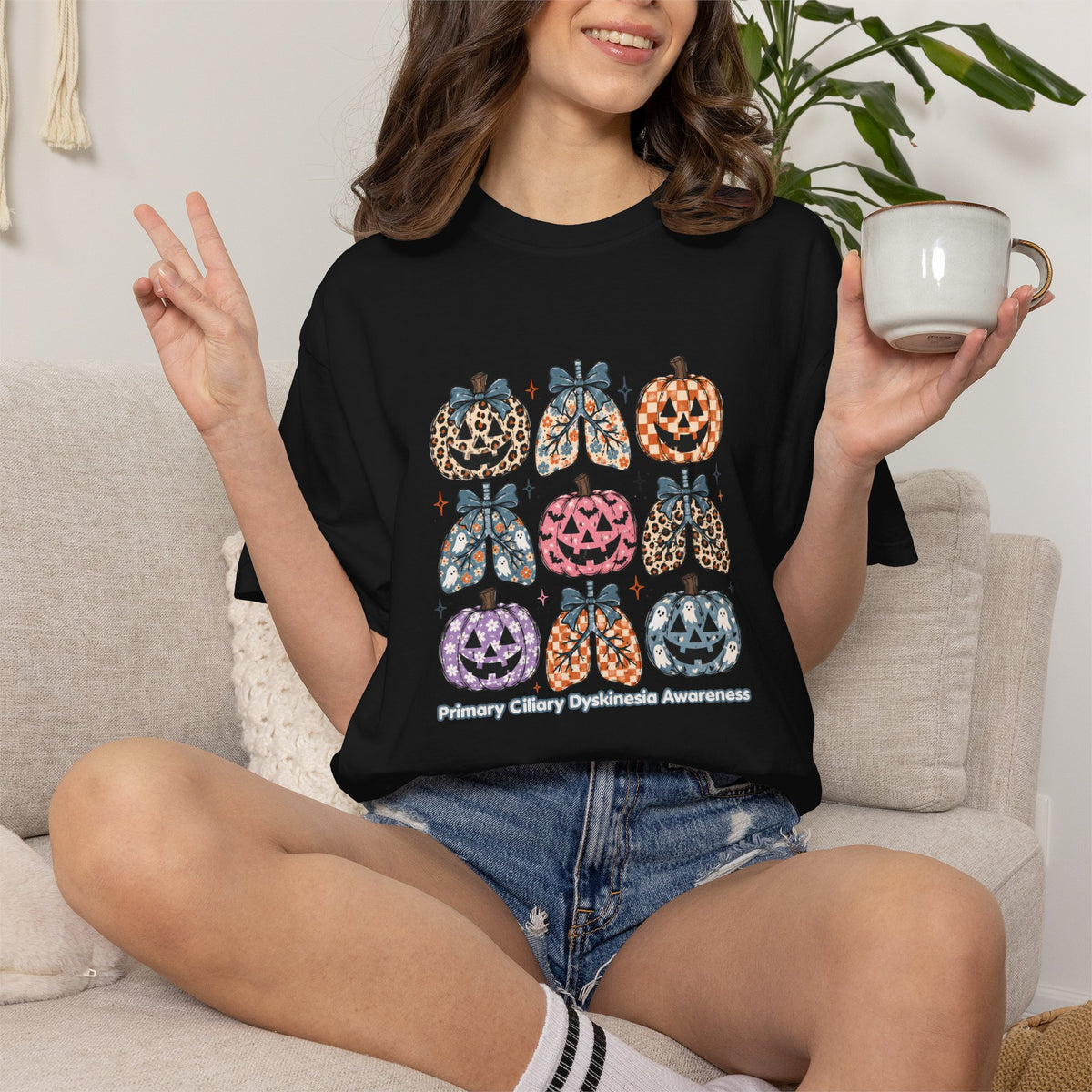 PCD Halloween Leopard Pumpkin Tee