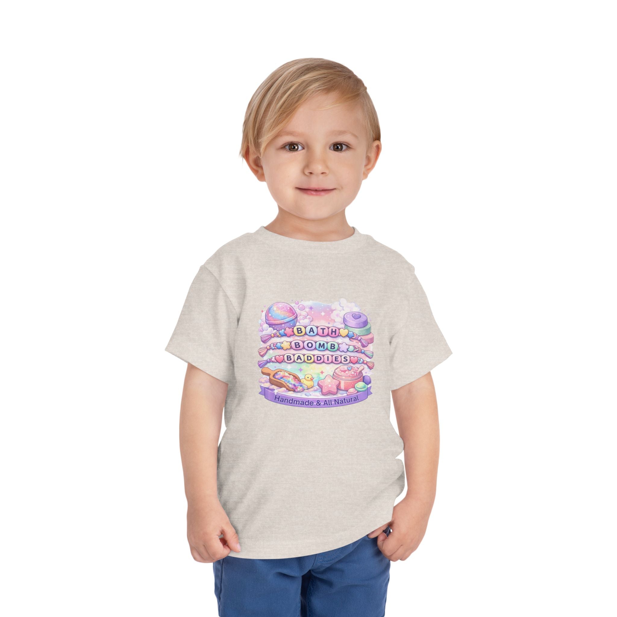 Toddler Bath Bomb Baddies T-Shirt — Pastel Handmade Bath Bombs Graphic Tee