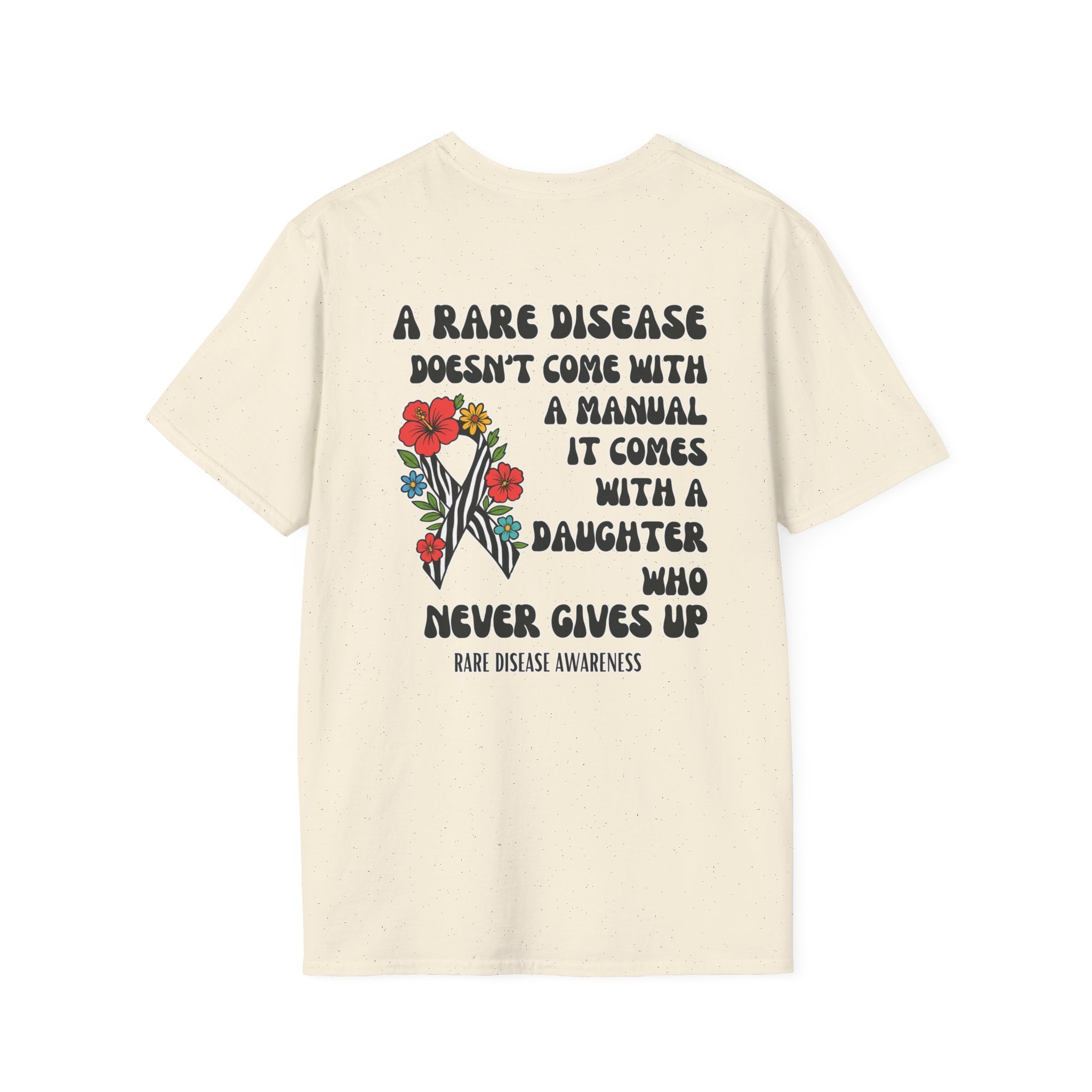 DAUGHTER Rare Disease Awareness T-Shirt — "A Rare Disease Doesn’t Come with a Manual"  Daughter Support Tee