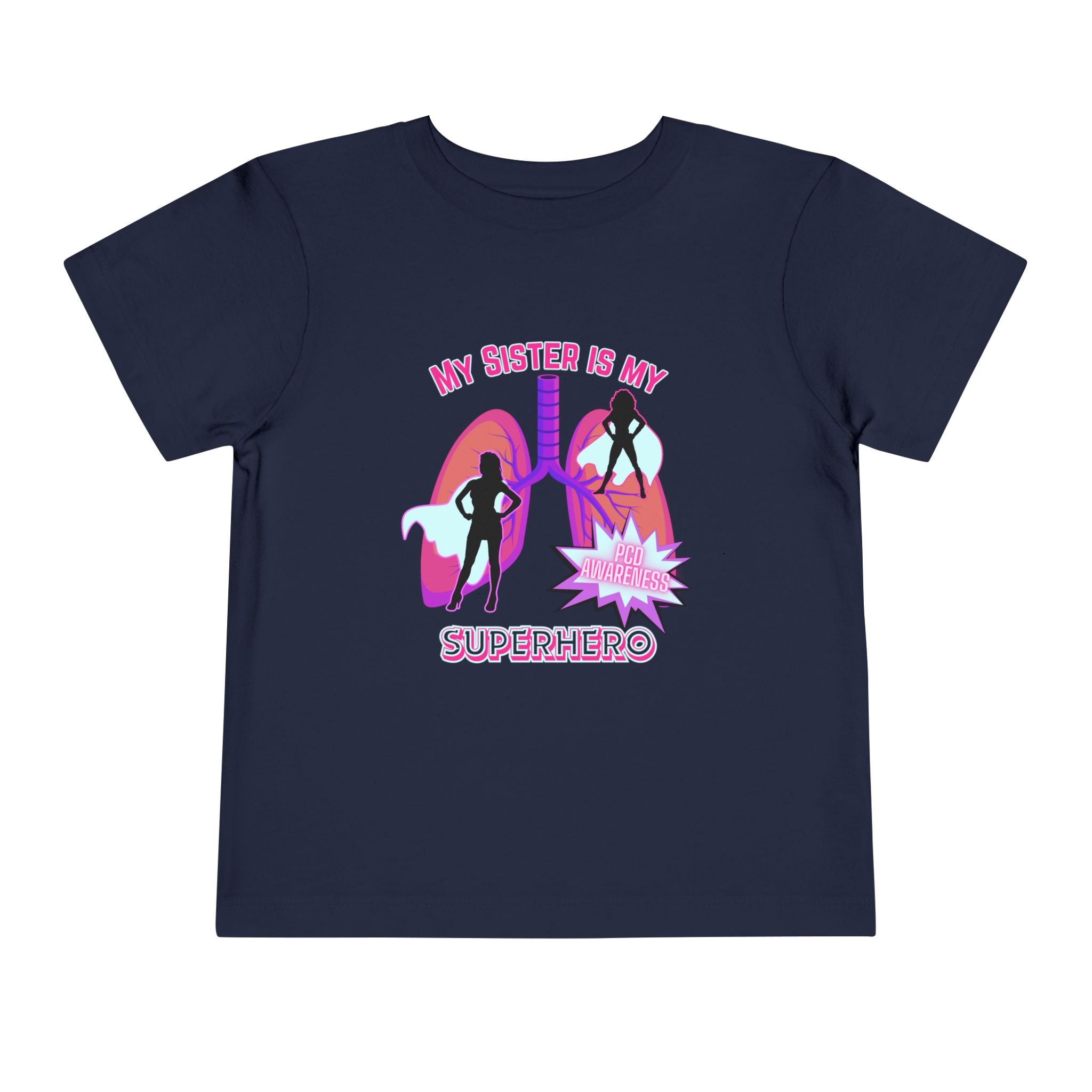 Toddler Tee Superhero PCD Awareness T-Shirt