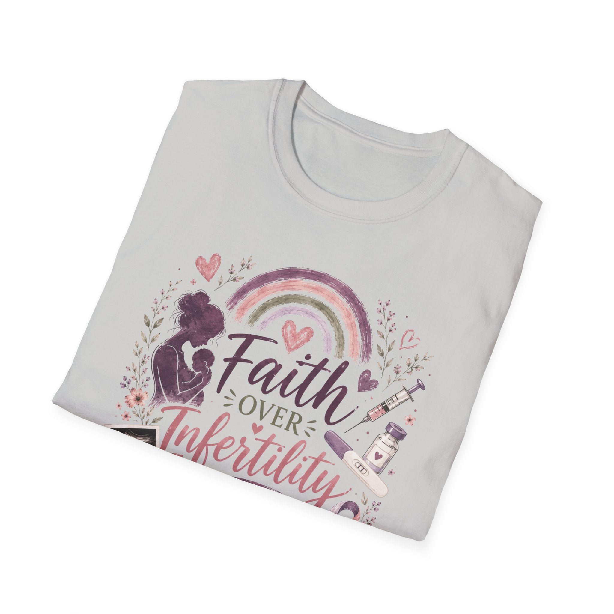 Faith Over Infertility T-Shirt — Inspirational Fertility Support Tee
