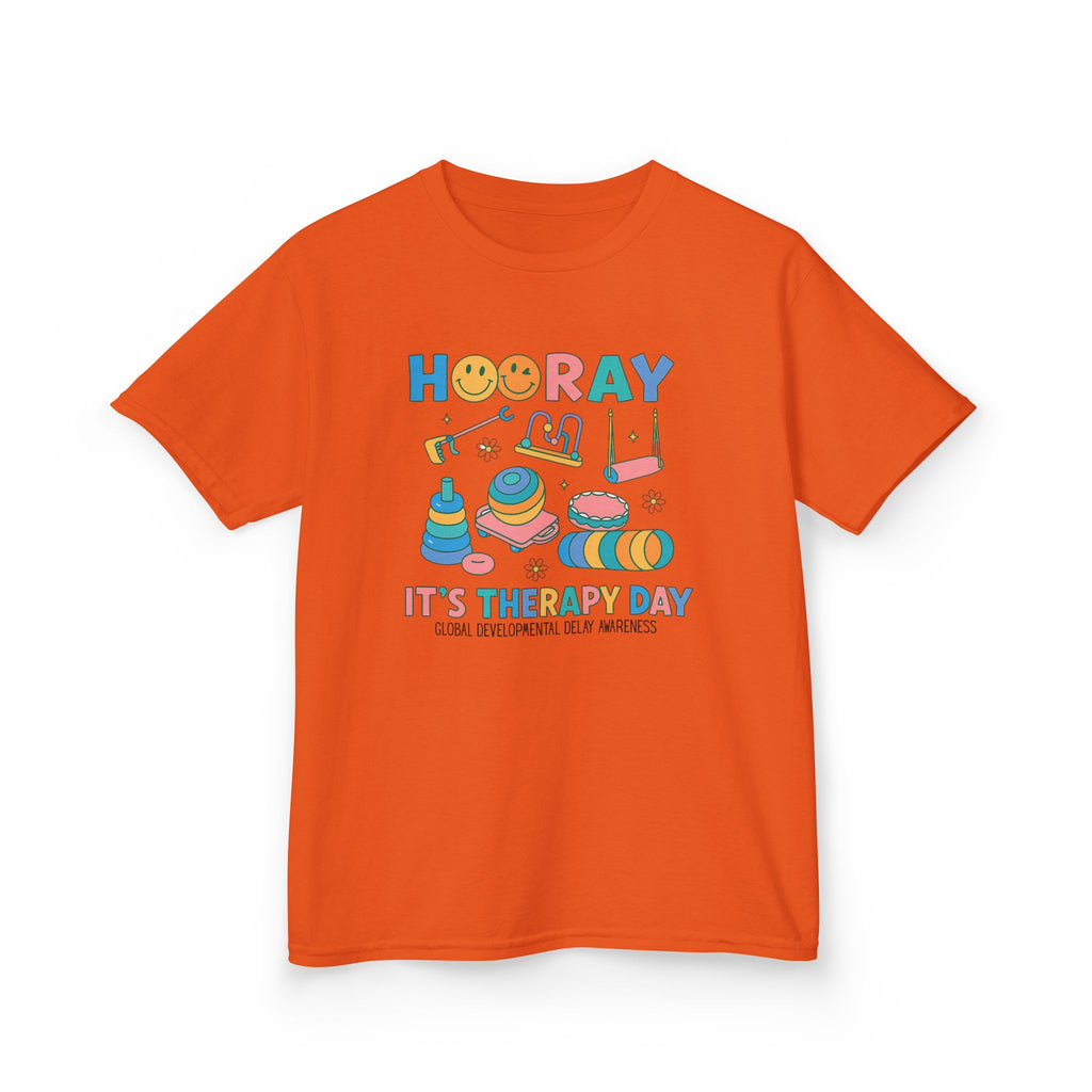 Kids T‑Shirt “Hooray It's Therapy Day” — GDD Awareness