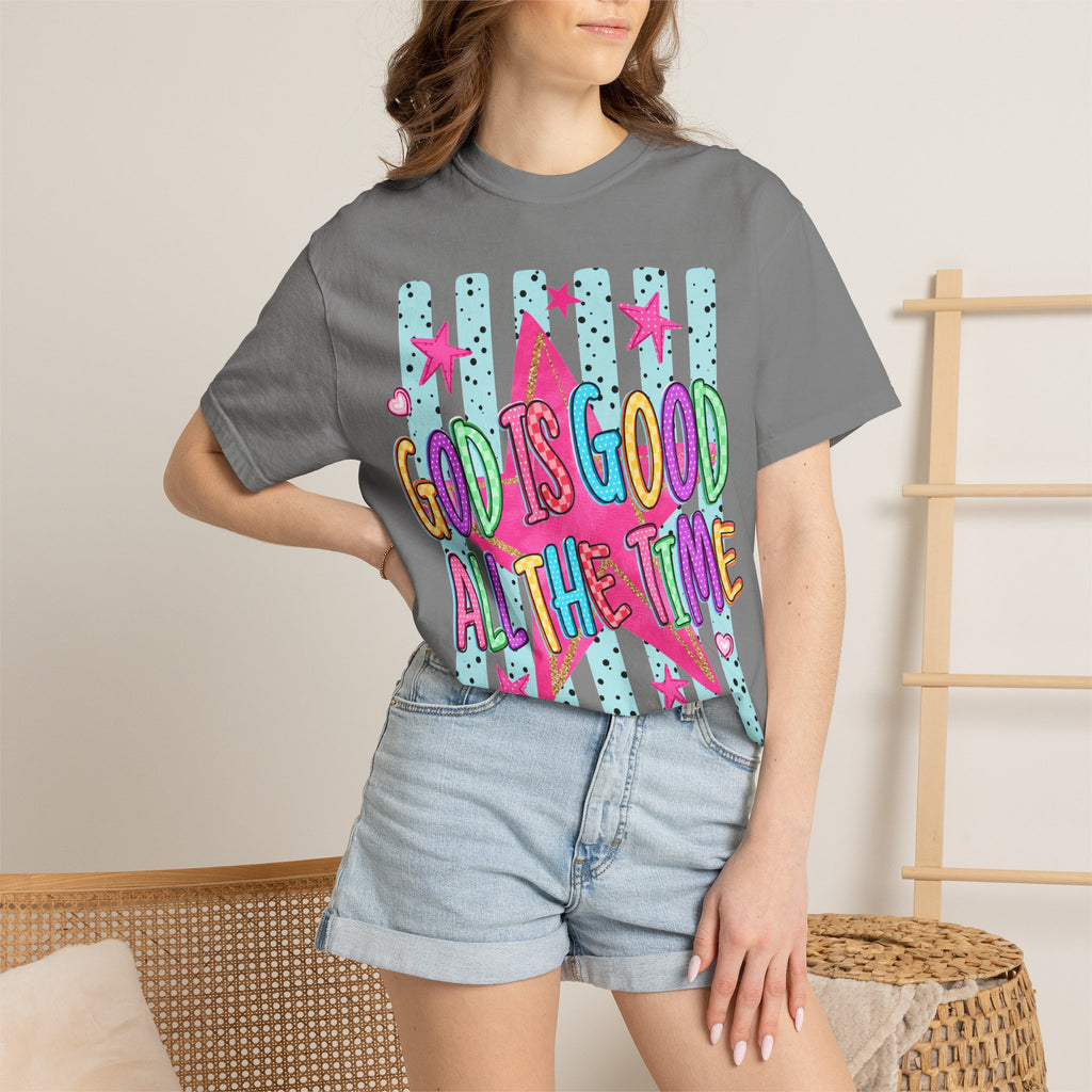 God Is Good All The Time T-Shirt — Bright Faith Graphic Tee
