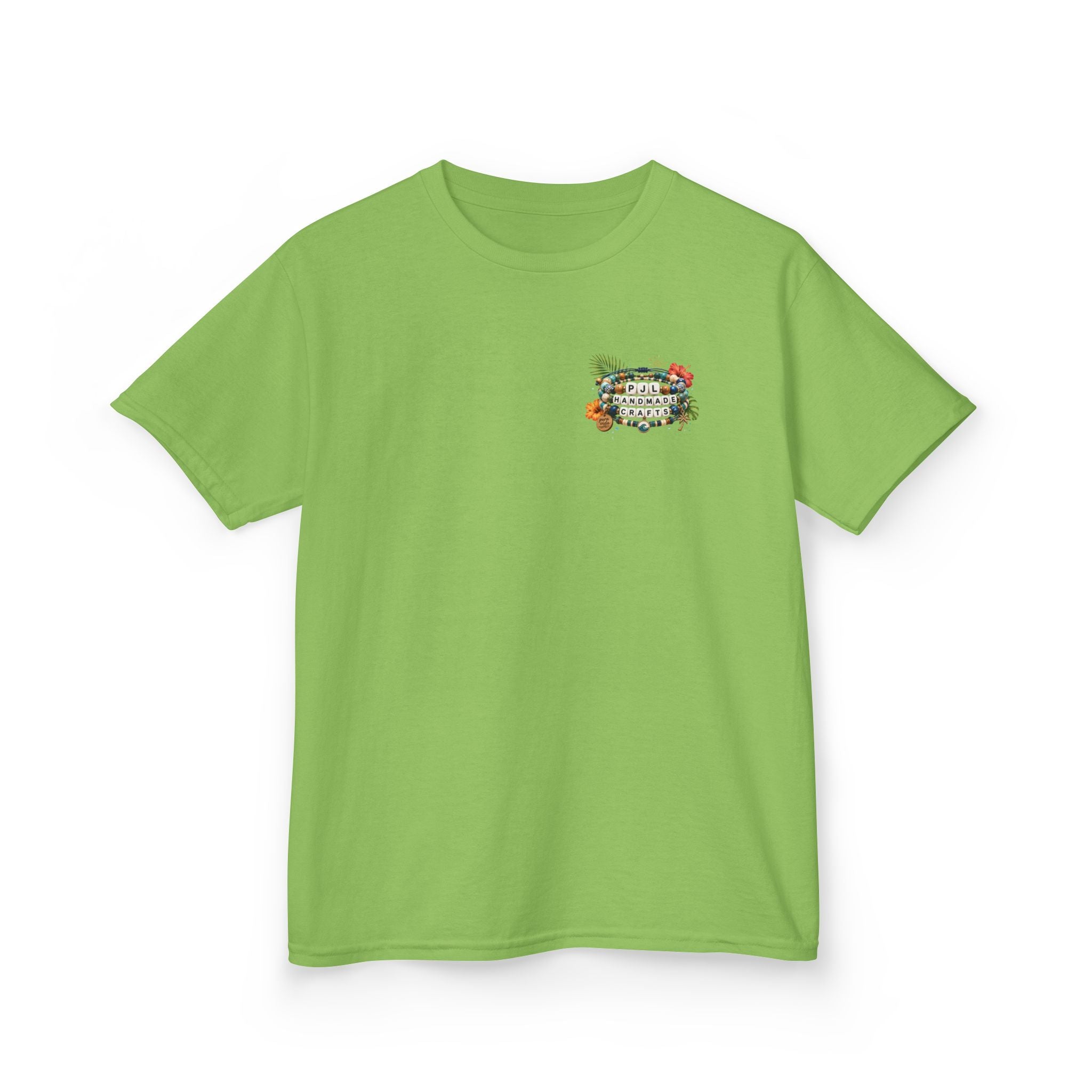 Kids Tee — PJL Handmade Crafts Tropical Floral Logo