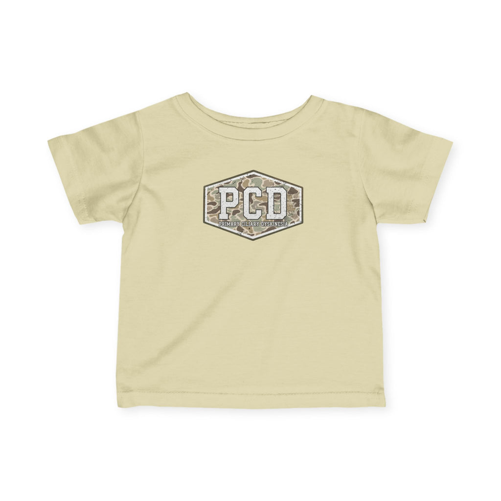 Infant PCD Camo Logo T-Shirt — Primary Ciliary Dyskinesia Awareness Tee
