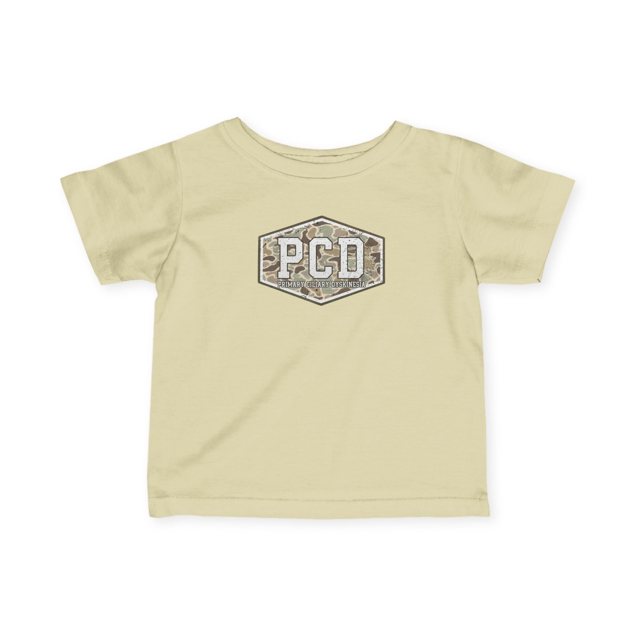 Infant PCD Camo Logo T-Shirt — Primary Ciliary Dyskinesia Awareness Tee