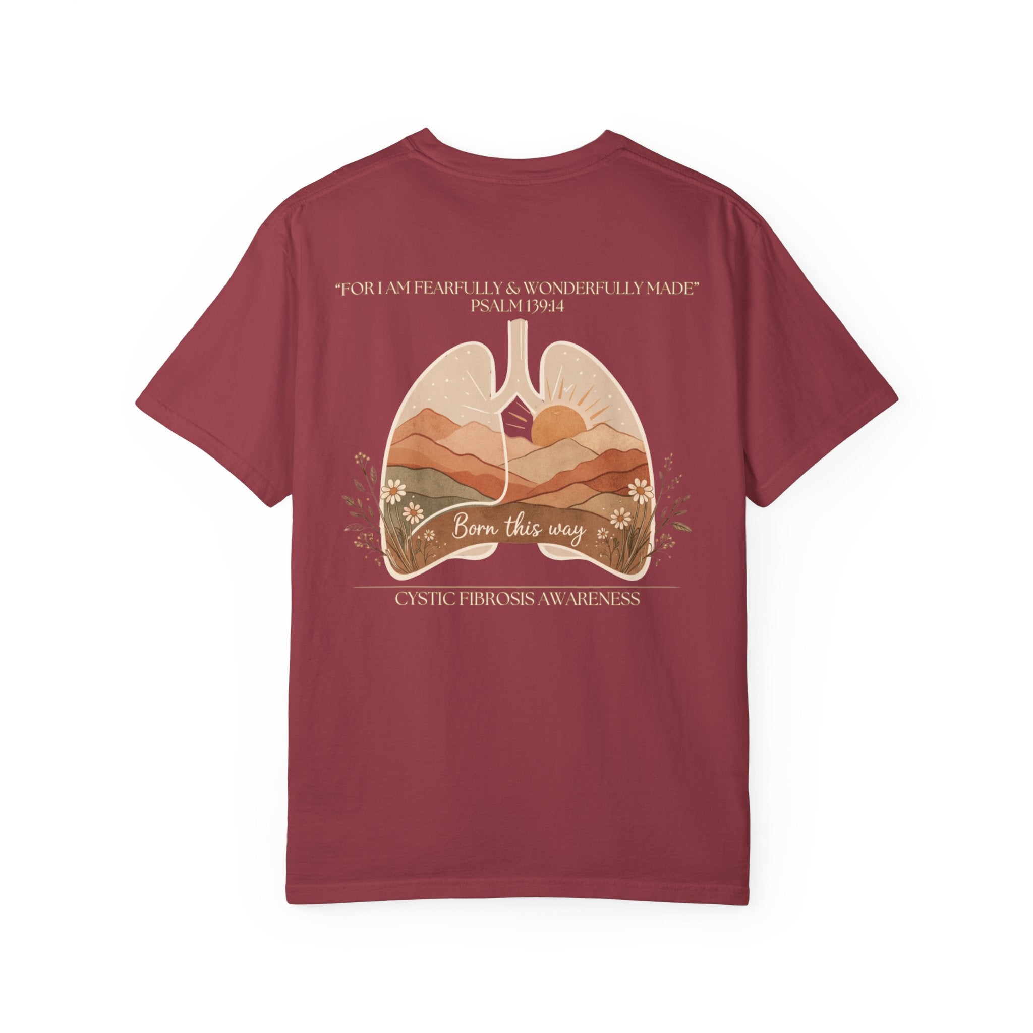 Born This Way Lungs Graphic T-Shirt — Cystic Fibrosis Awareness Tee