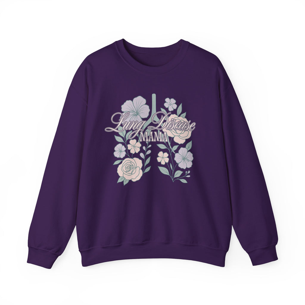 Floral Lung Disease Mama Sweatshirt