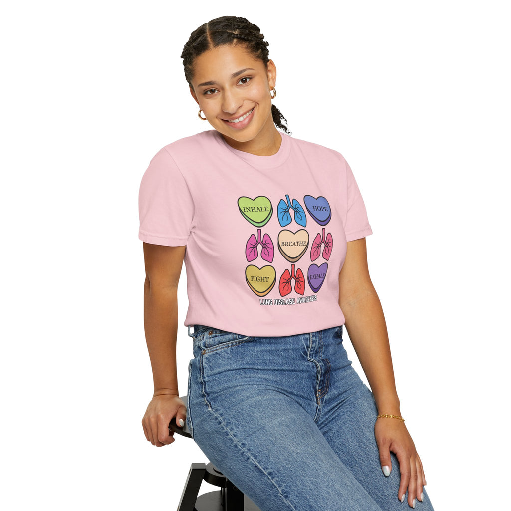 Lung Disease Candy Heart T-Shirt