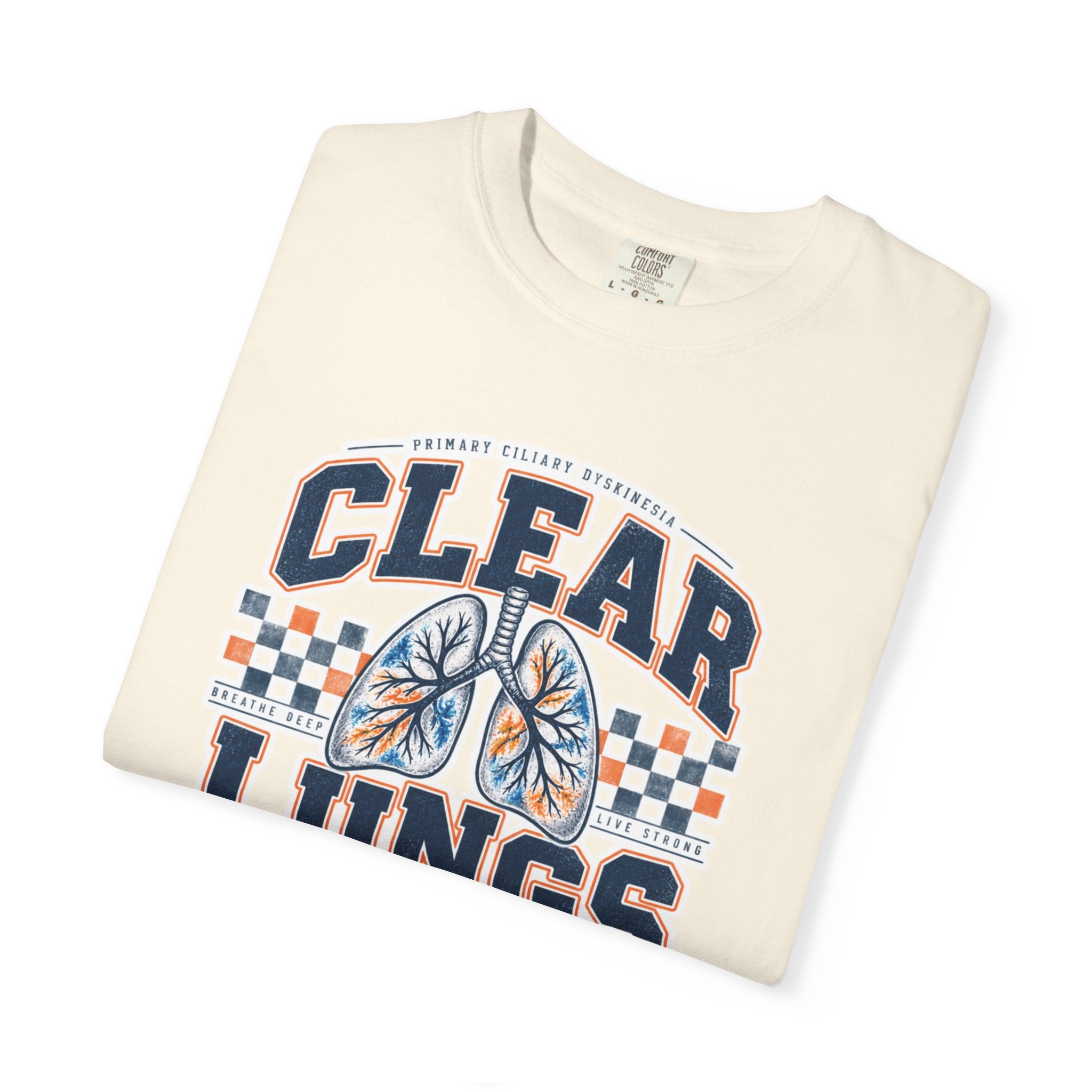 PCD Clear Lungs Club T-Shirt — Vintage Athletic Respiratory Health Tee
