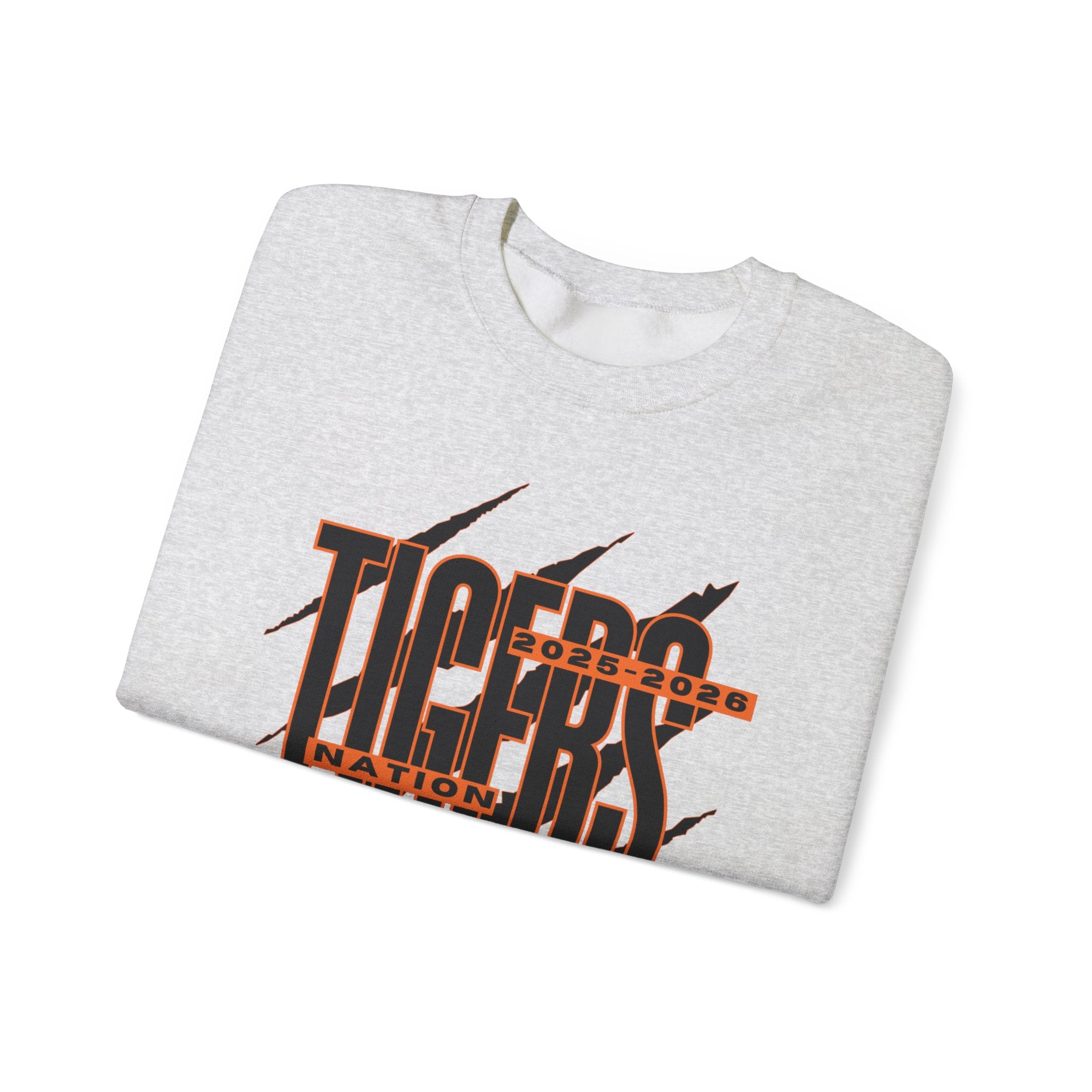 Tiger Nation Crewneck Sweatshirt — Bold Tiger Graphic Pullover