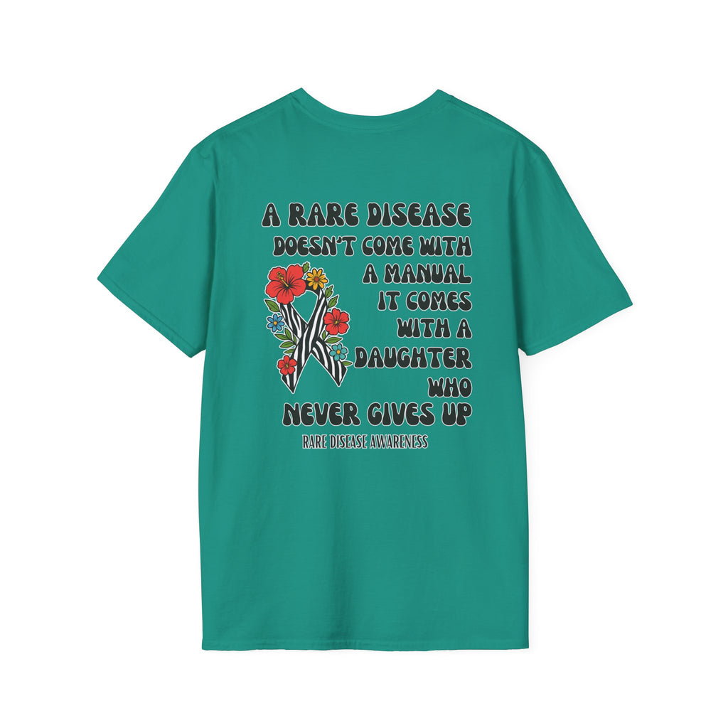 DAUGHTER Rare Disease Awareness T-Shirt — "A Rare Disease Doesn’t Come with a Manual"  Daughter Support Tee