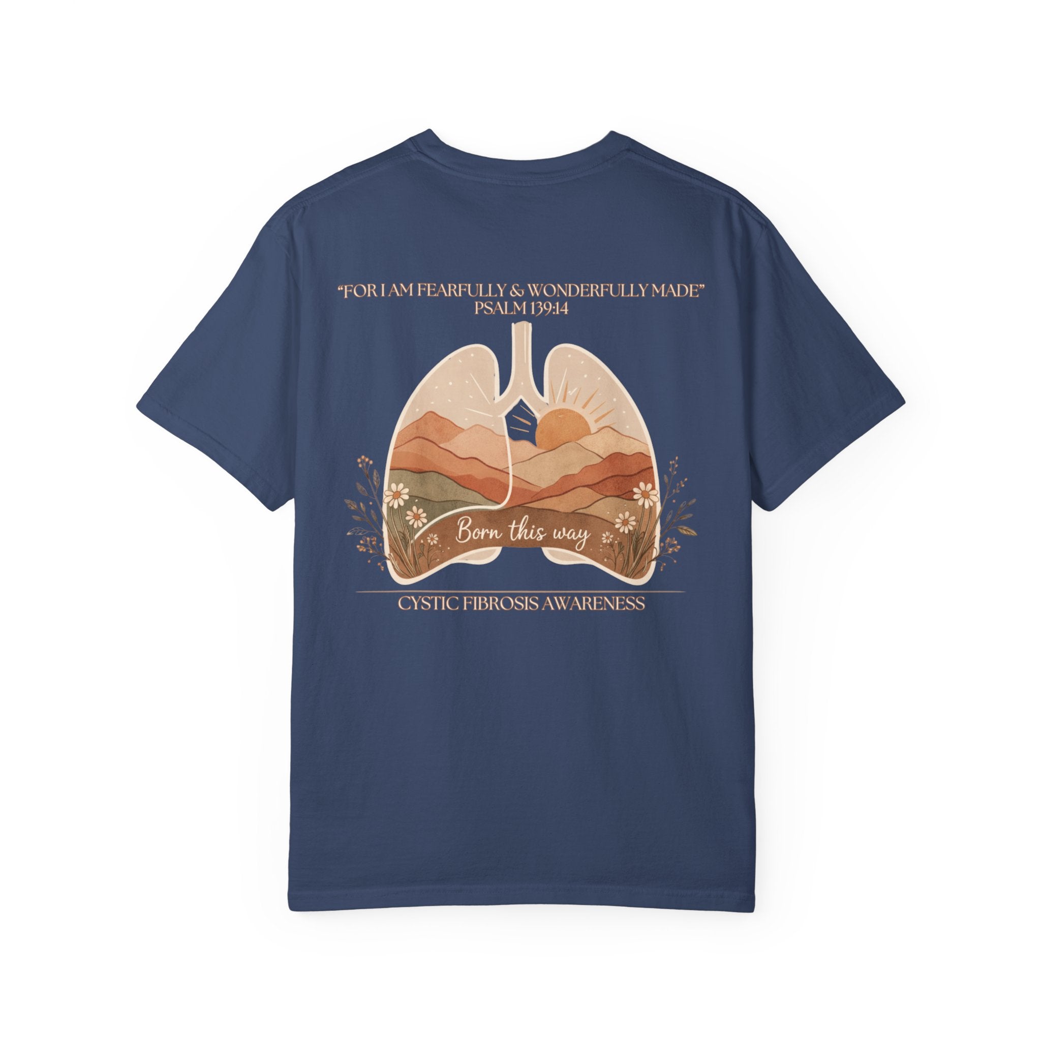 Born This Way Lungs Graphic T-Shirt — Cystic Fibrosis Awareness Tee