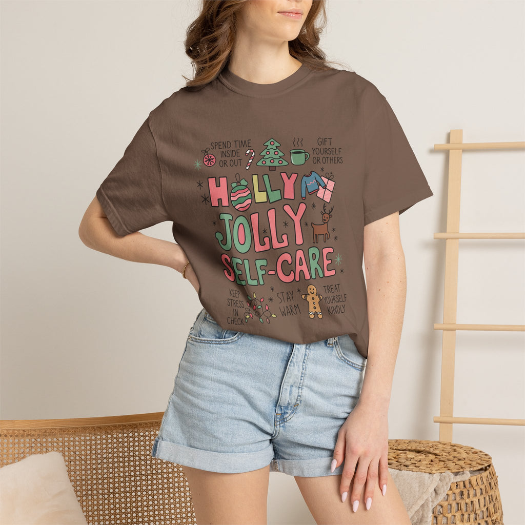 Christmas Self Care Tee — Holiday T-shirt