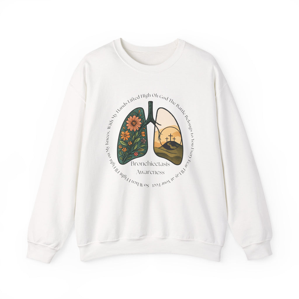 Bronchiectasis Awareness Sweatshirt - Battle Belongs to You