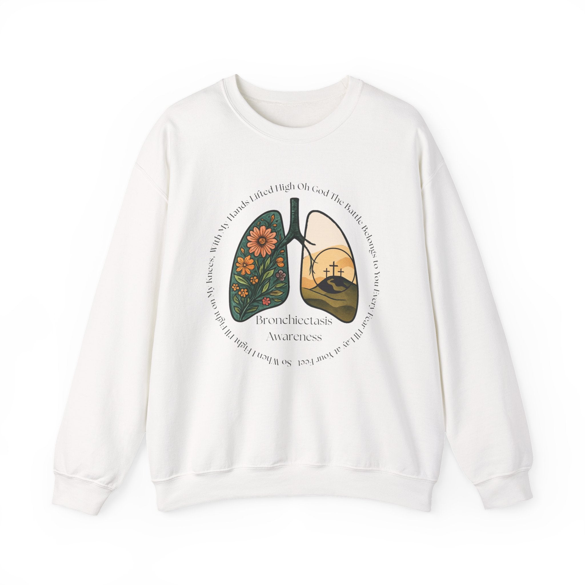 Bronchiectasis Awareness Sweatshirt - Battle Belongs to You