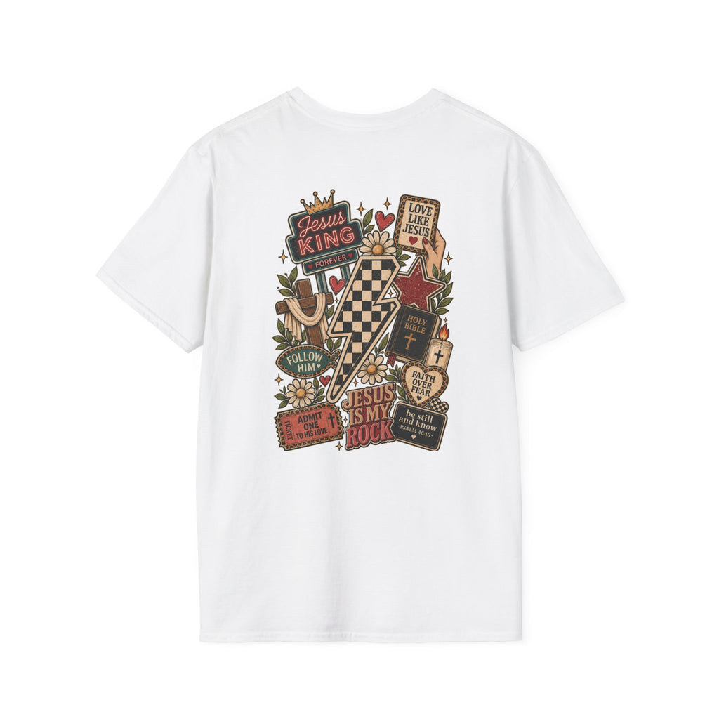 Jesus Is King T-Shirt — Retro Crown Faith Tee