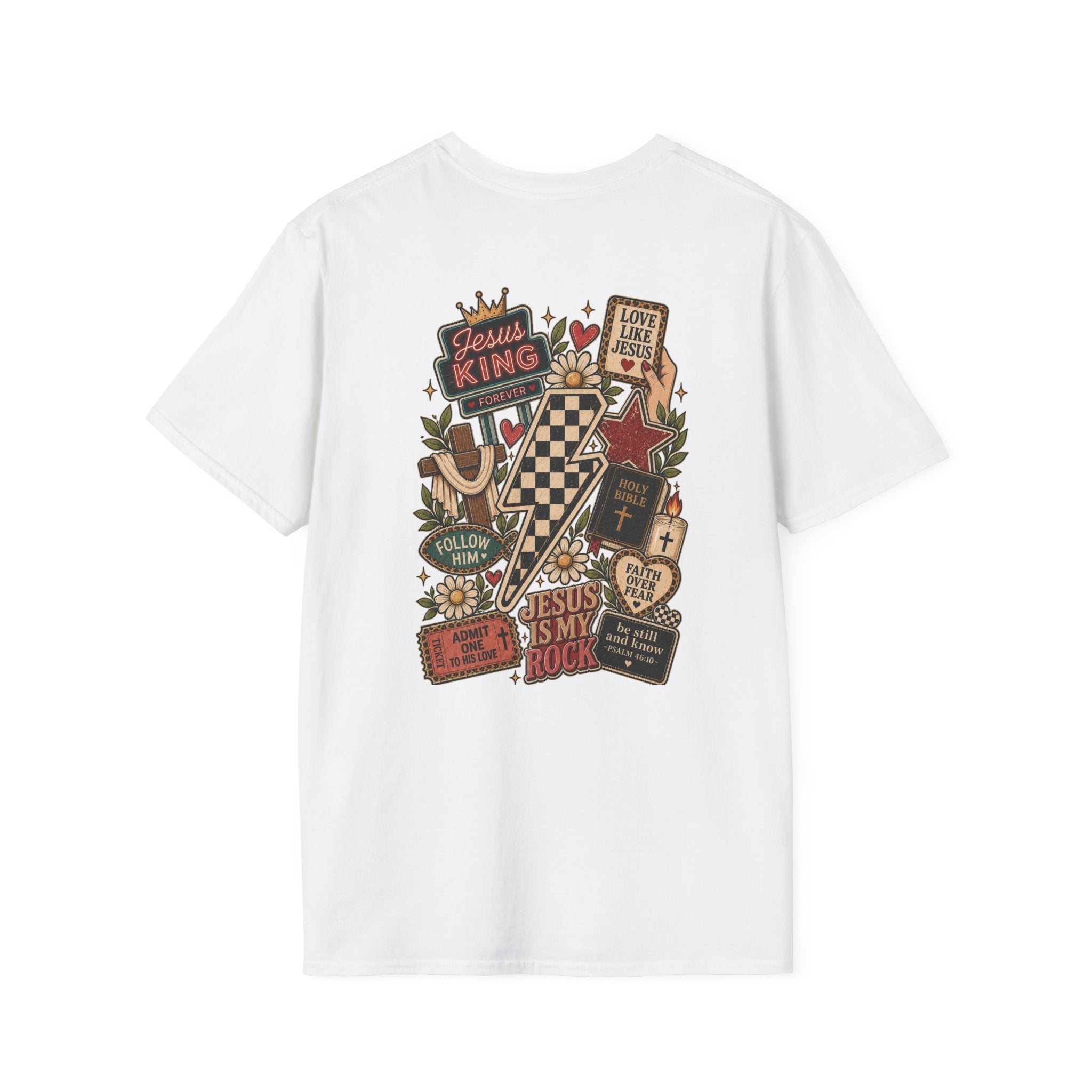 Jesus Is King T-Shirt — Retro Crown Faith Tee