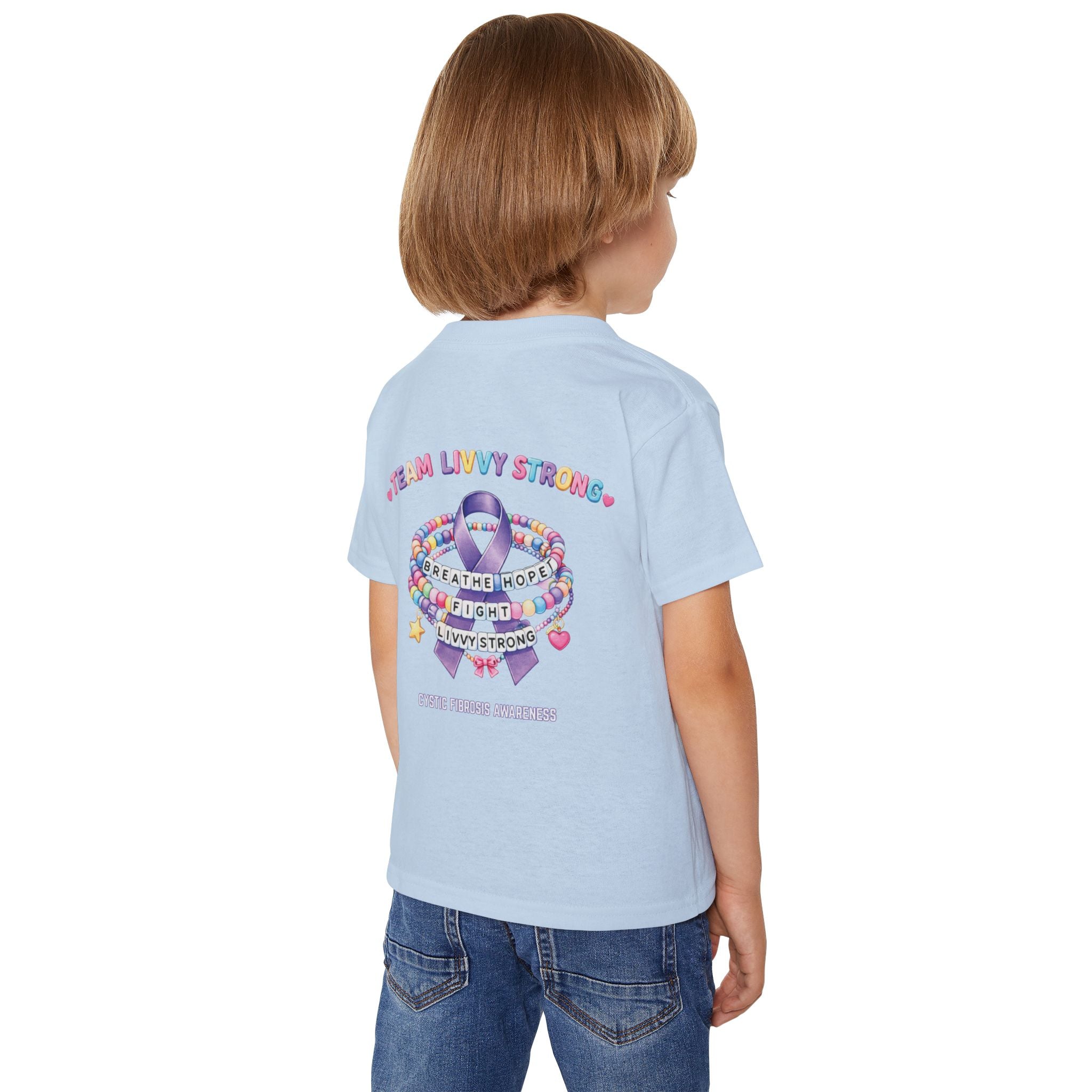 TODDLER Team Livvy Strong Fundraiser T-Shirt —CF Awareness Tee