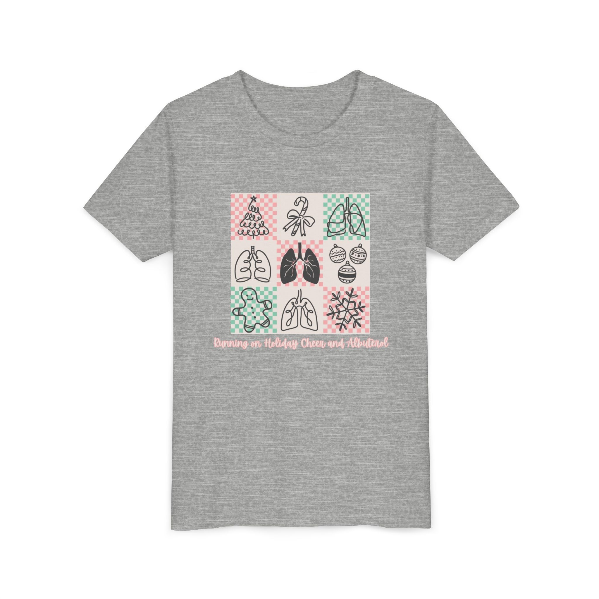 Youth Tee - Running on Holiday Cheer and Albuterol