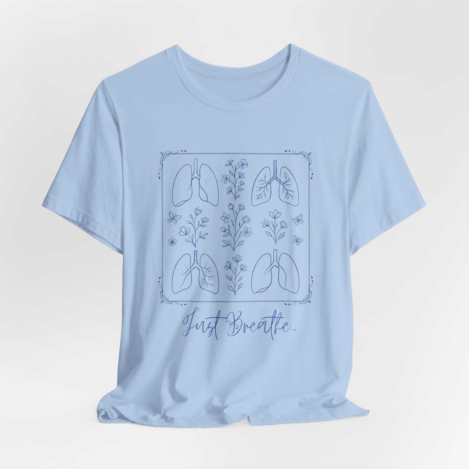 Breathable Unisex Tee - Just Breathe Design