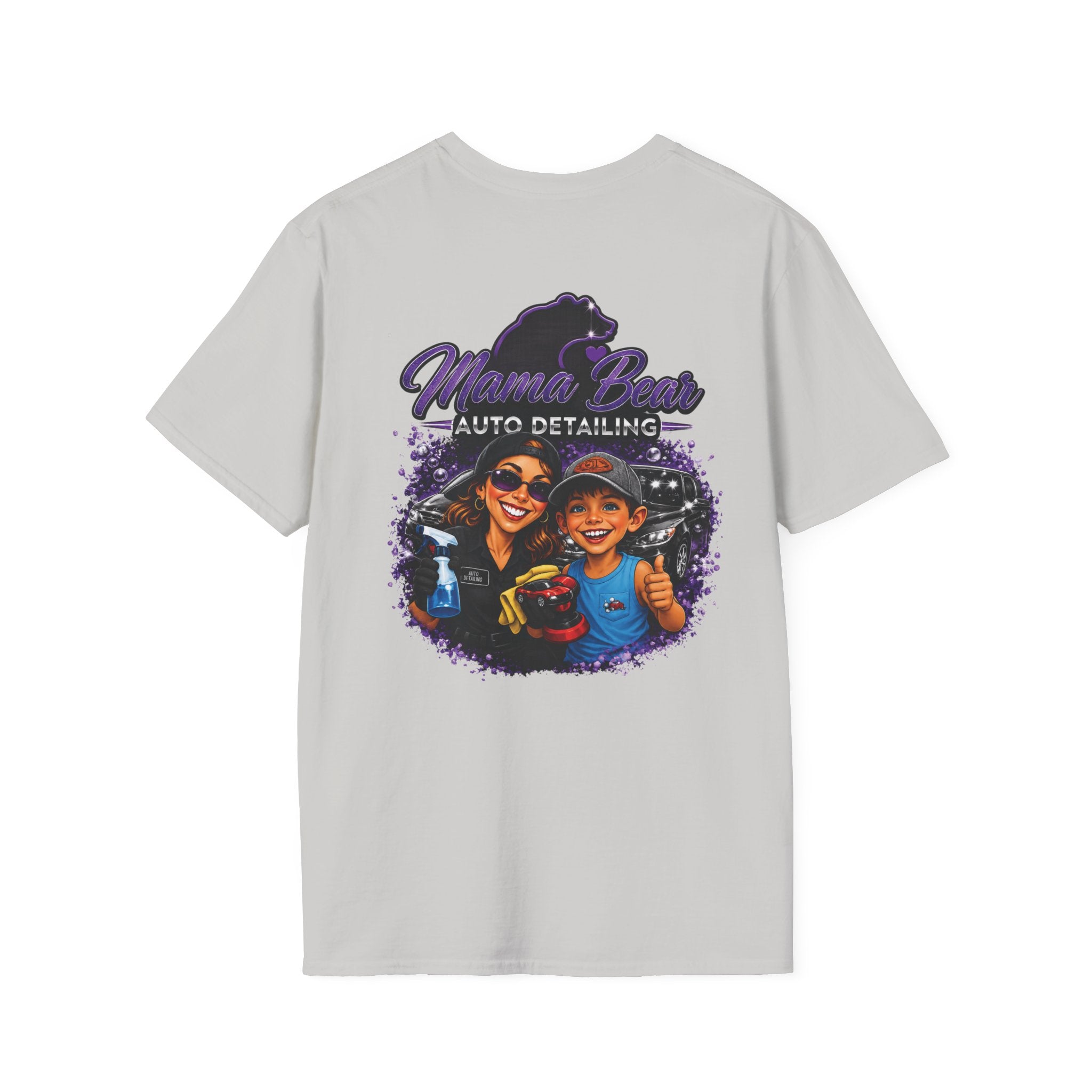 Mama Bear Auto Detailing Tee — Women's Car Care Shirt for Detailers
