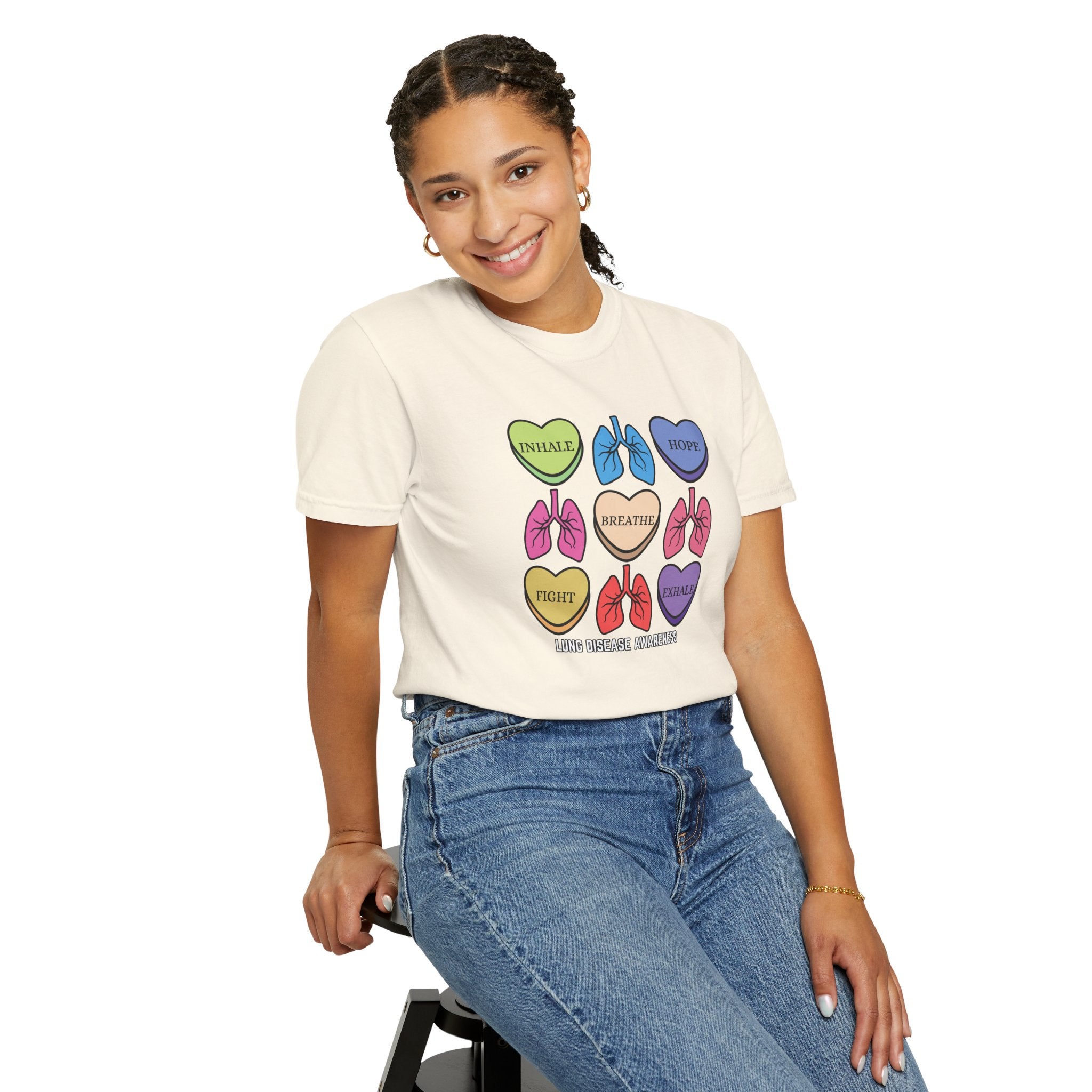 Lung Disease Candy Heart T-Shirt