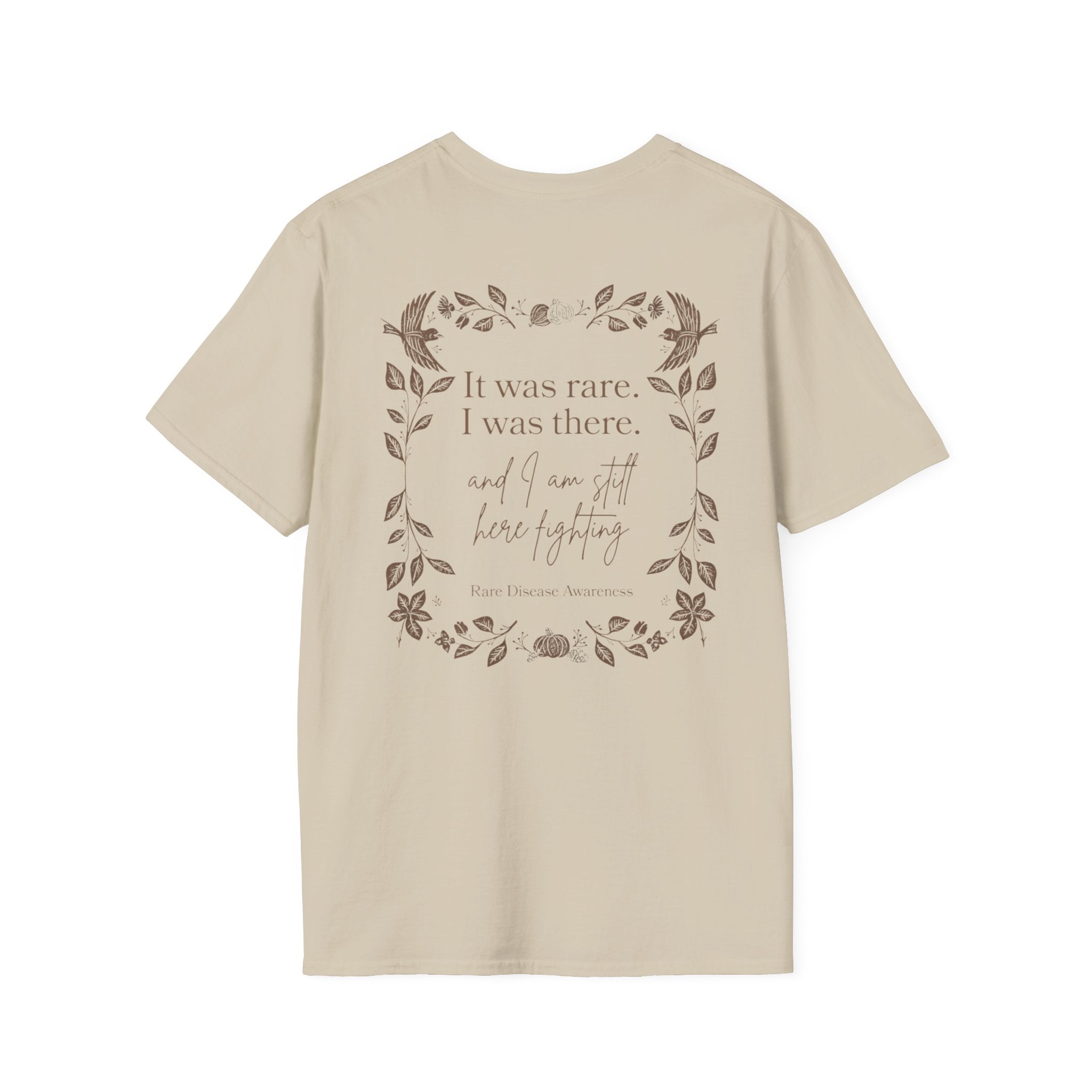 Floral Quote T‑Shirt — "It was rare, I was there" Inspirational Graphic Tee