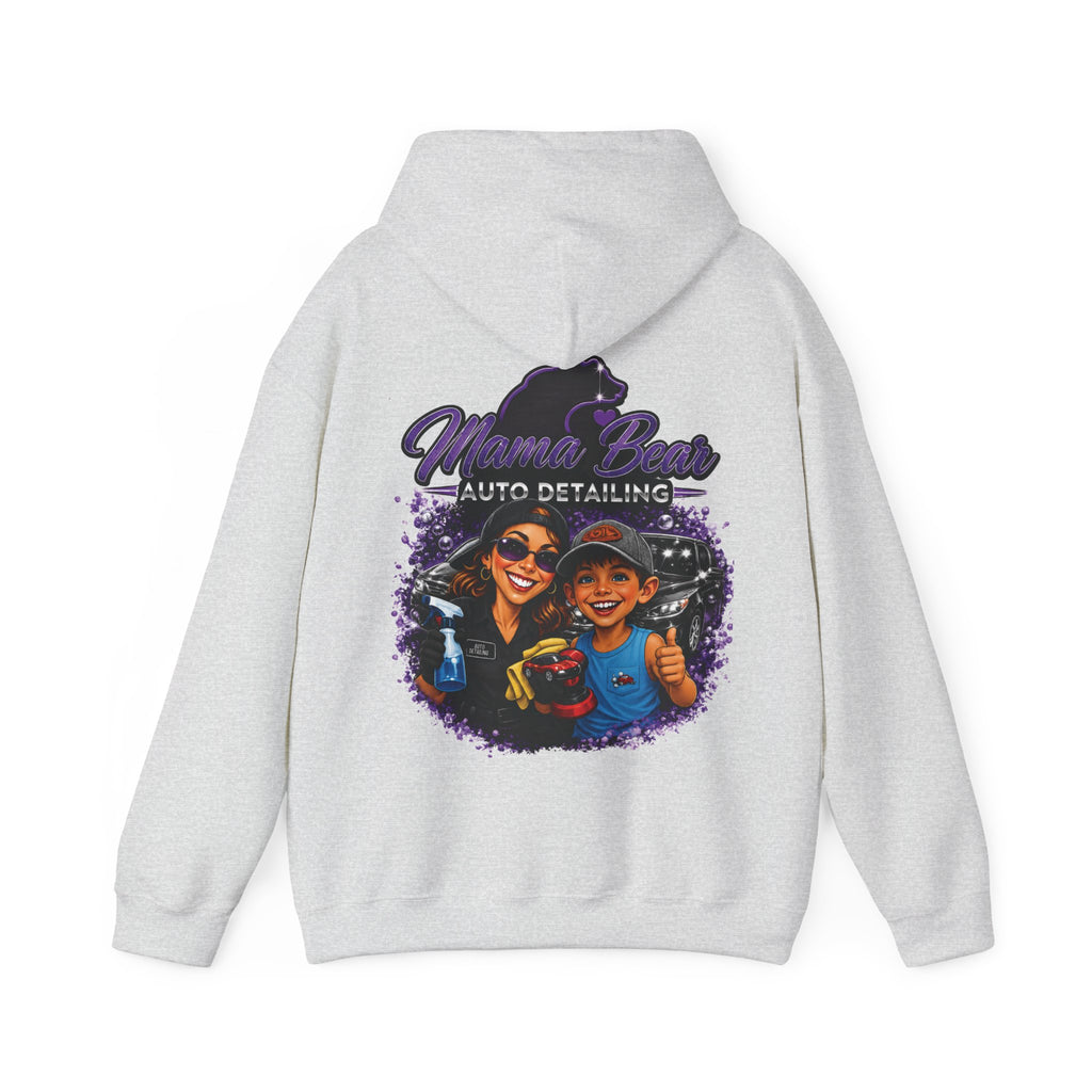 Mama Bear Auto Detailing Hoodie — Women's Car Care Team Pullover