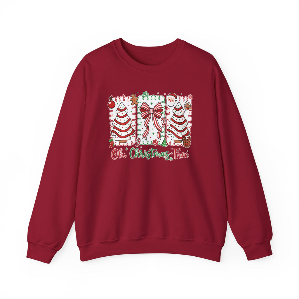 Christmas Tree Sweatshirt — "Oh, Christmas Tree" Holiday Crewneck