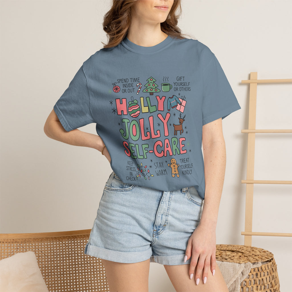 Christmas Self Care Tee — Holiday T-shirt