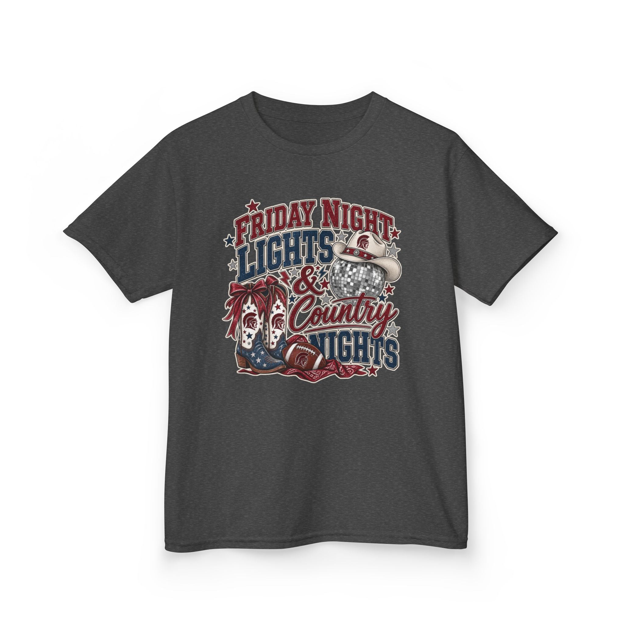 Kids Tee — "Friday Night Lights & Country Nights" Graphic