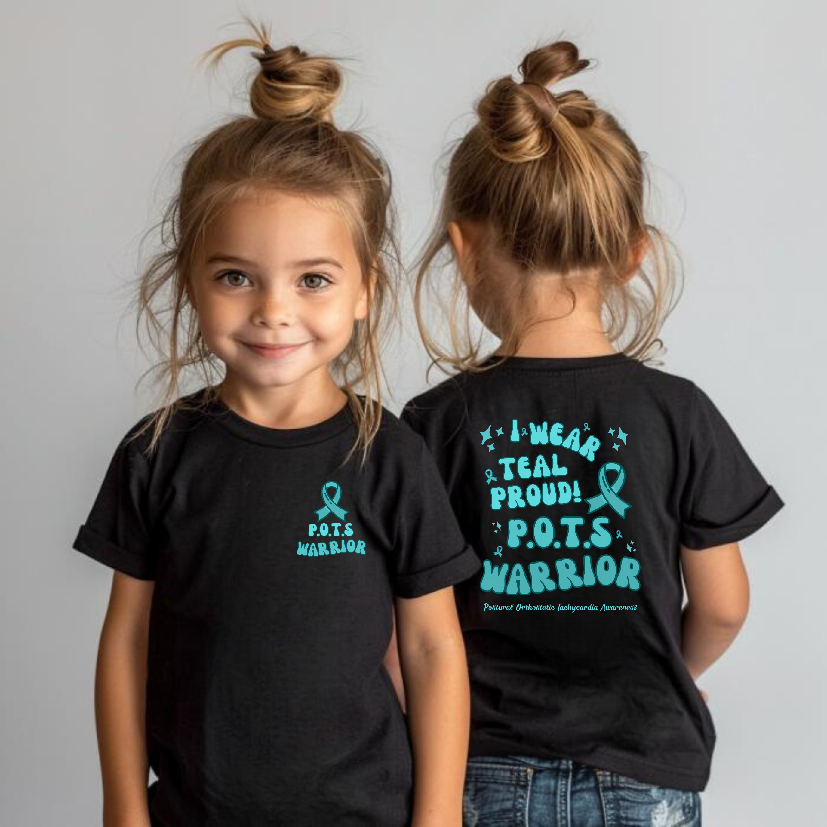 Youth Tee - Arabella Wear Teal Proud POTS Tee