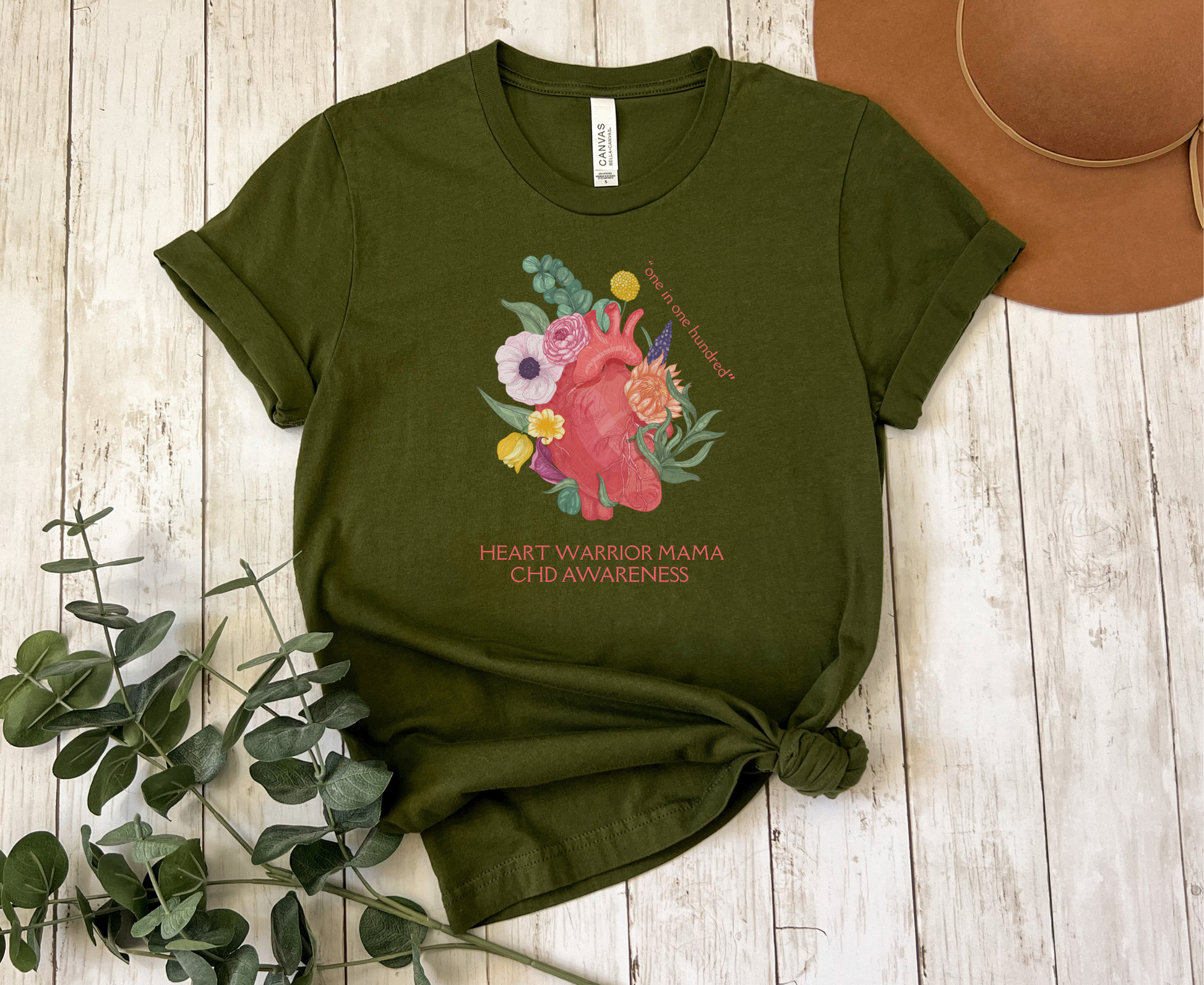 Heart Warrior Mama CHD Awareness Tee