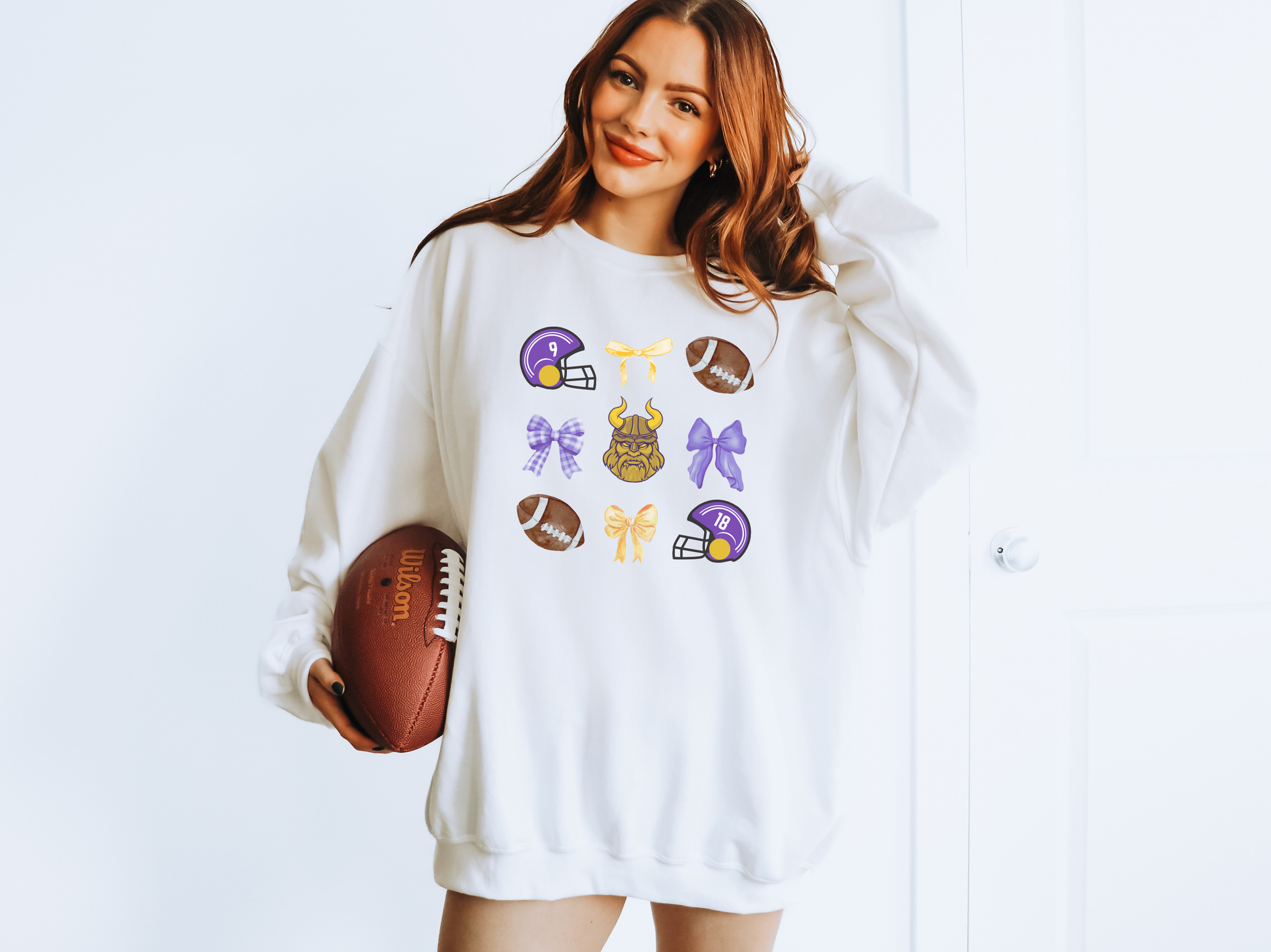 Minnesota Vikings Coquette Sweatshirt