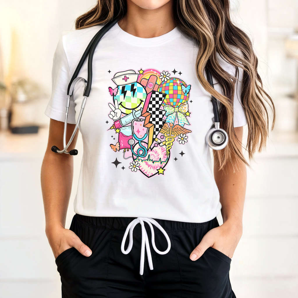 Colorful Medical Collage Tee