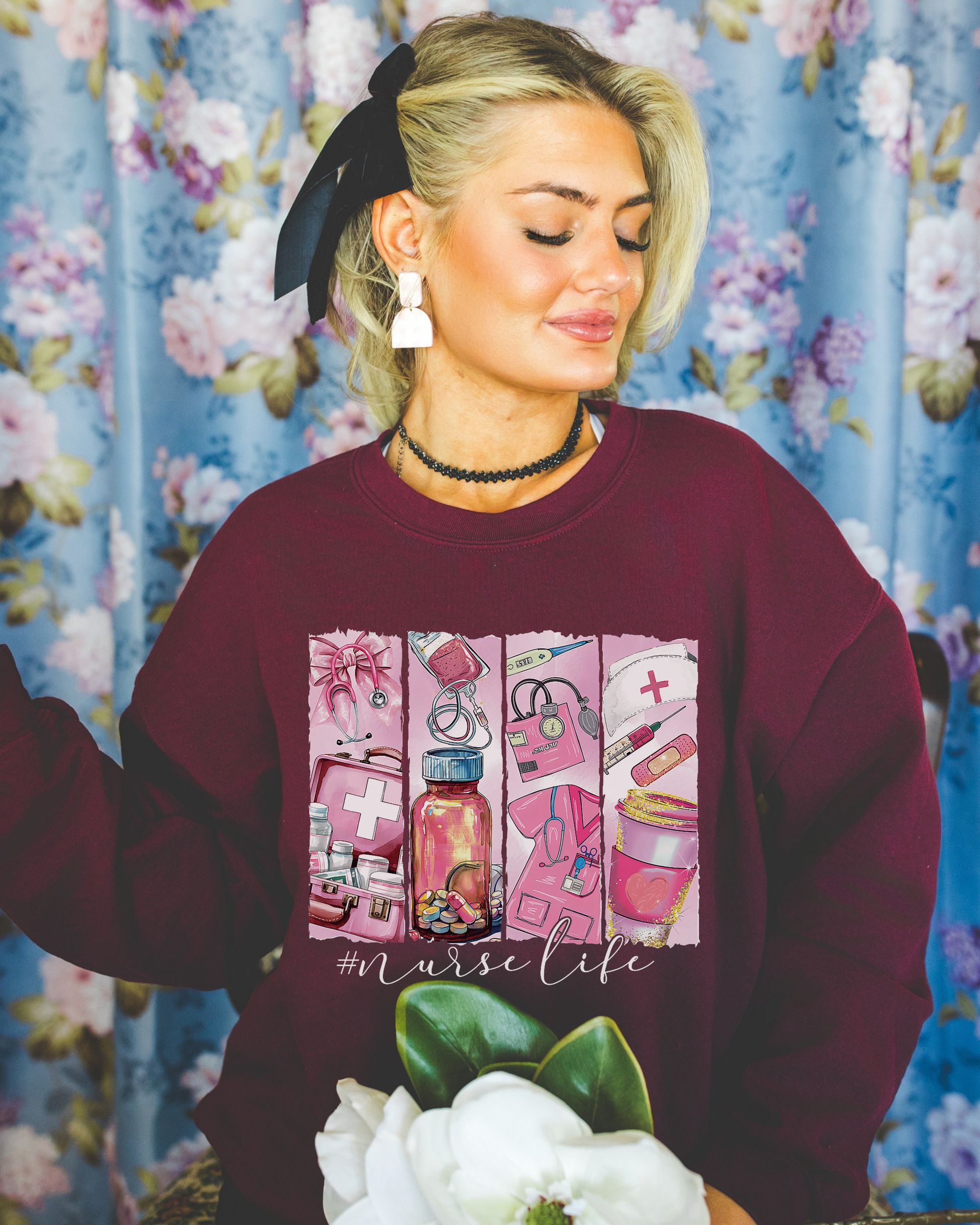 Nurse Life Sweatshirt - Crewneck Sweatshirt