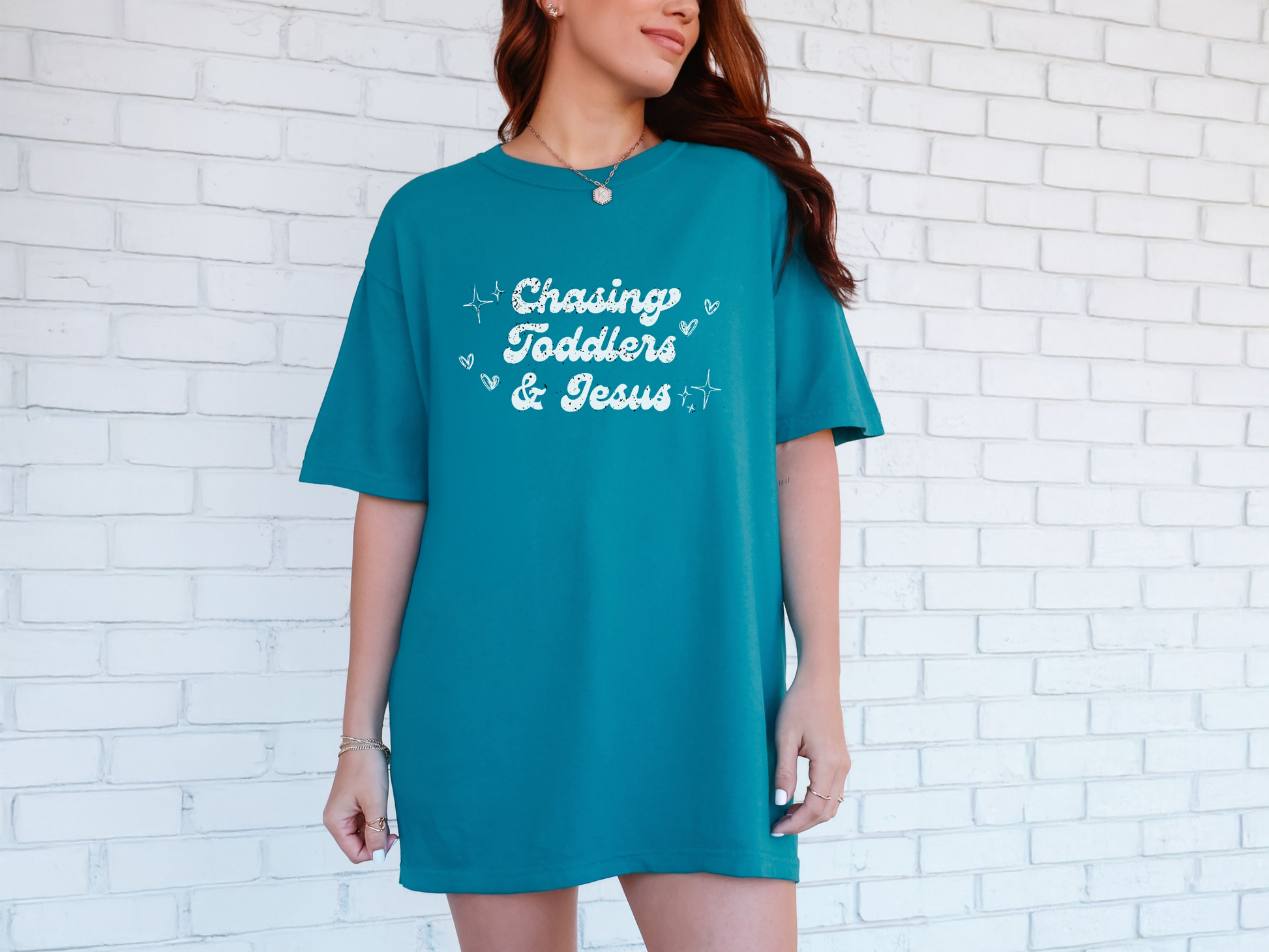 Christian Unisex T-shirt - Chasing Toddlers & Jesus Design