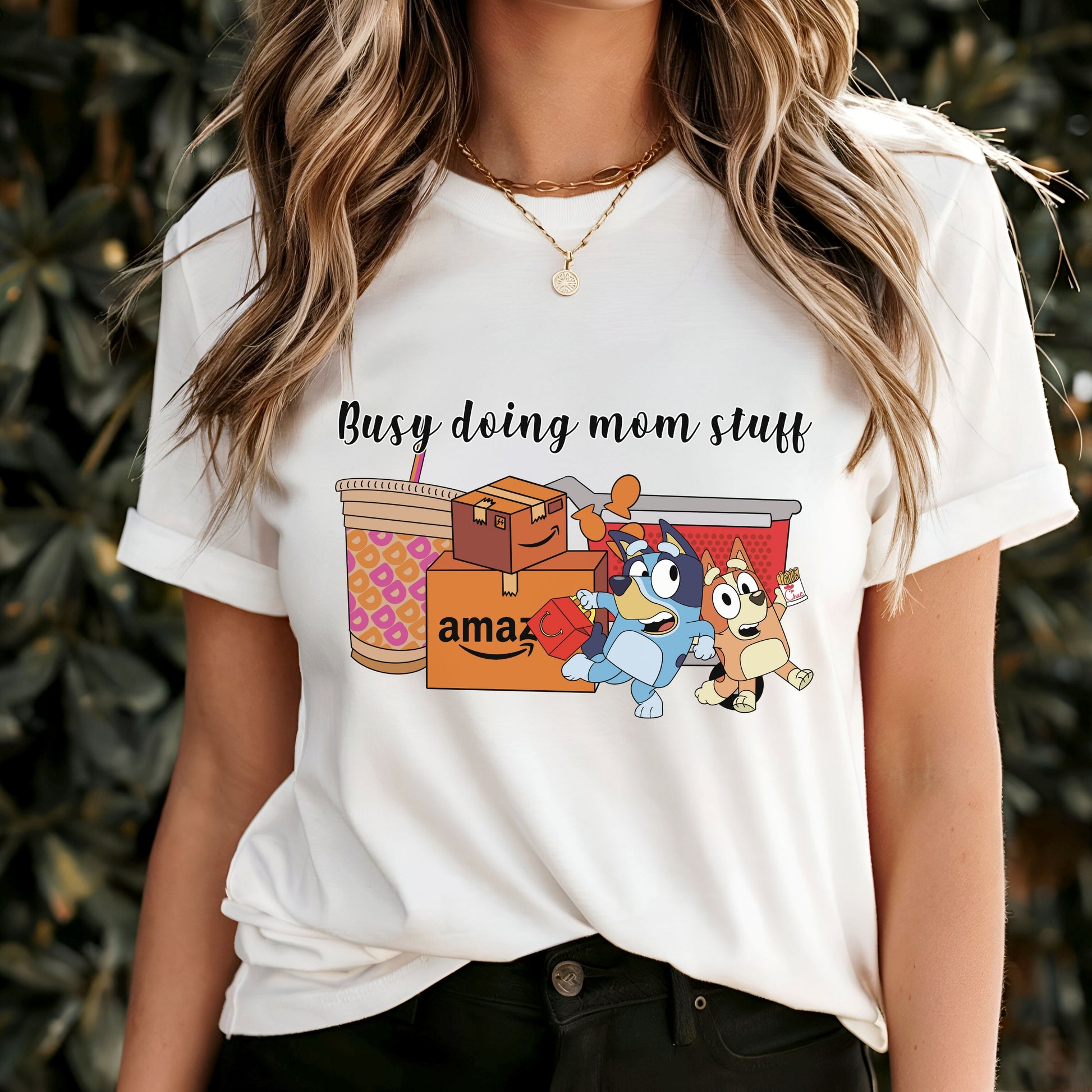 Bluey Busy Doing Mom Stuff Tee