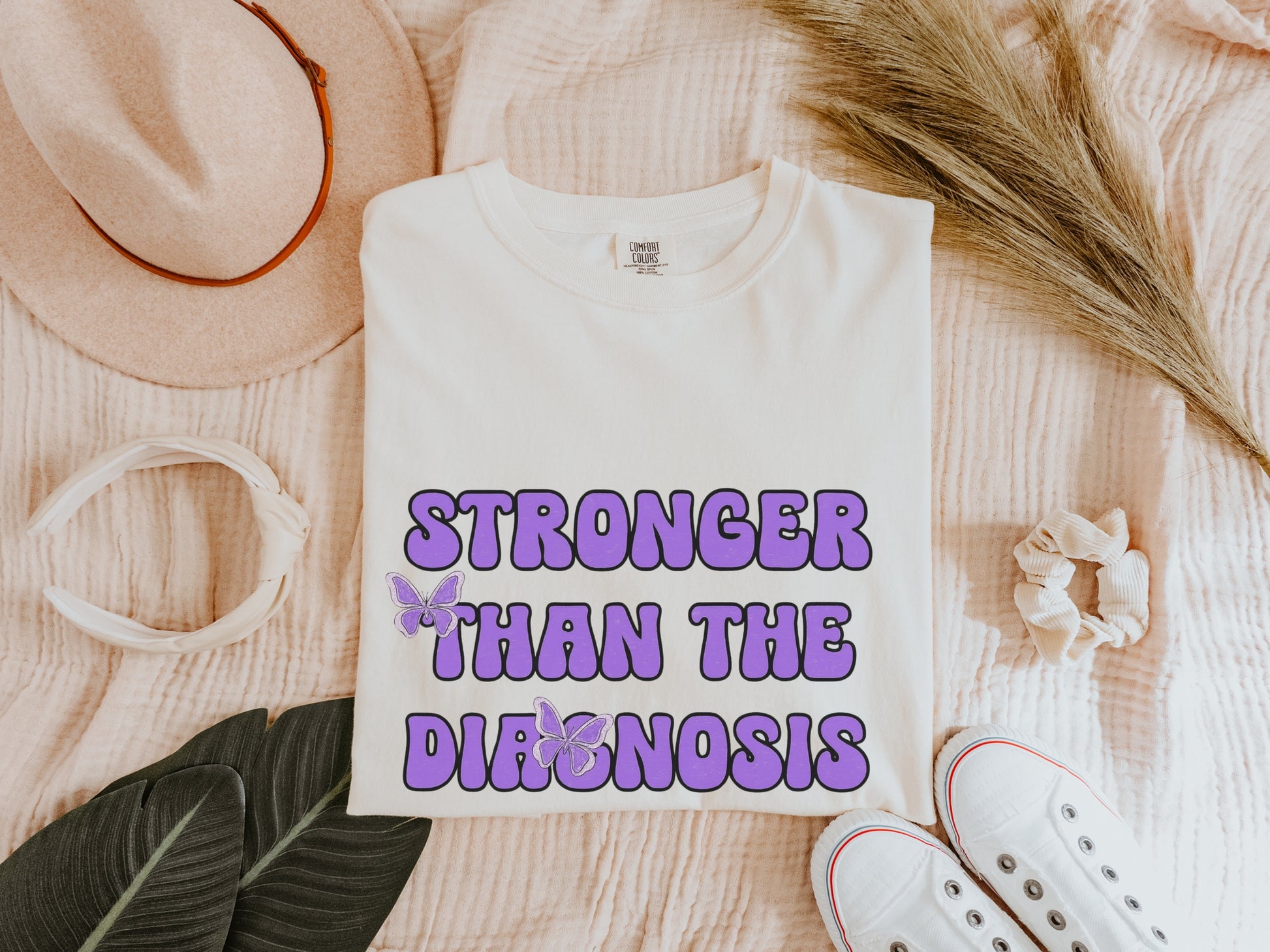 Inspirational Unisex T-Shirt: Stronger Than the Diagnosis, Support Tee, Gift for Cancer Awareness, Motivational Shirt, Everyday Comfort